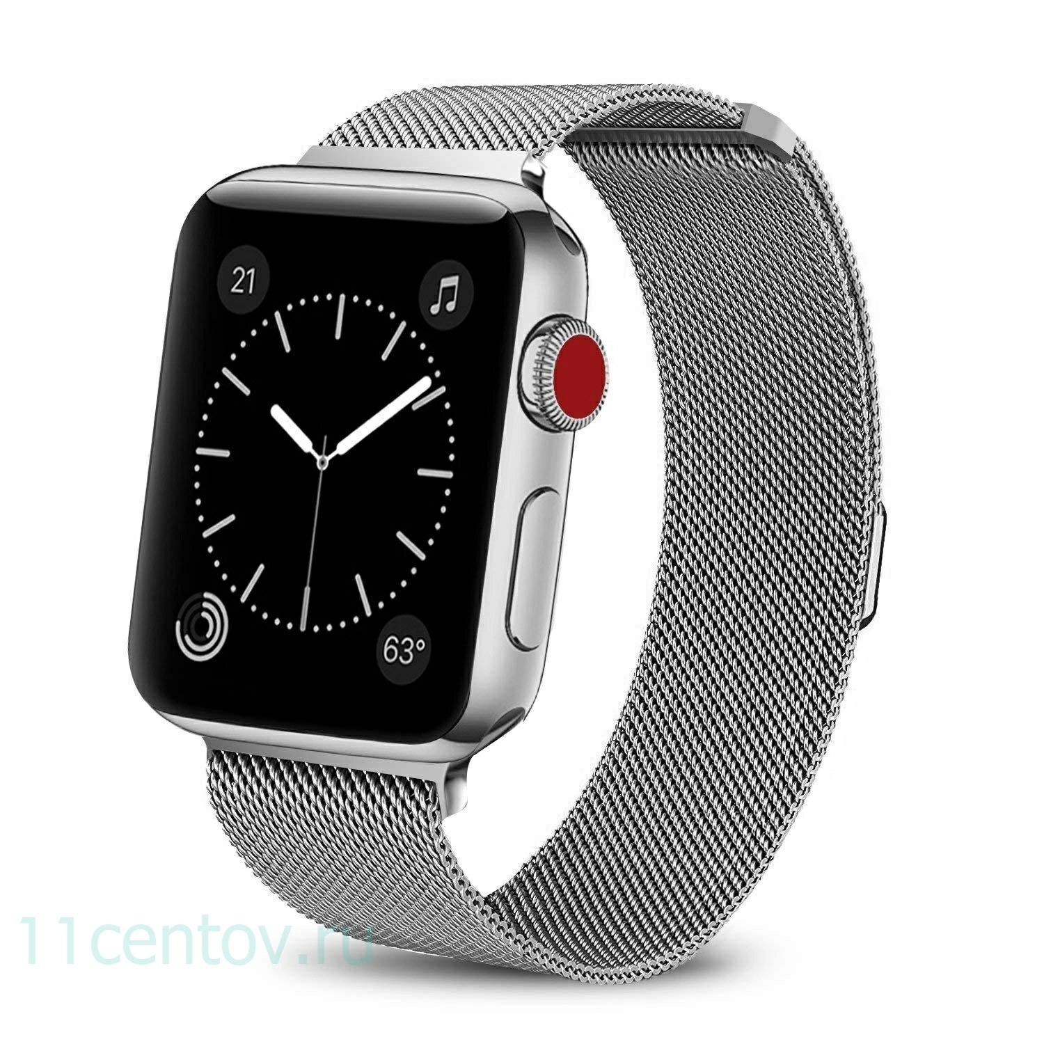 Картинка Ремешок Milanese Loop для Apple Watch 38/40mm серебристый от интернет-магазина электроники «11 Центов»