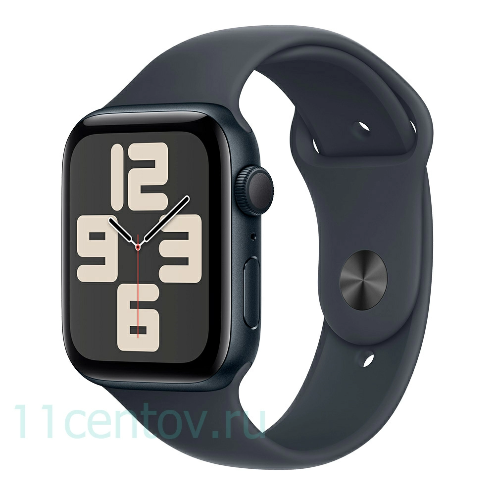 Картинка Apple Watch SE 2024 GPS 44mm Midnight Aluminum Case with Midnight Sport Band M/L от интернет-магазина электроники «11 Центов»