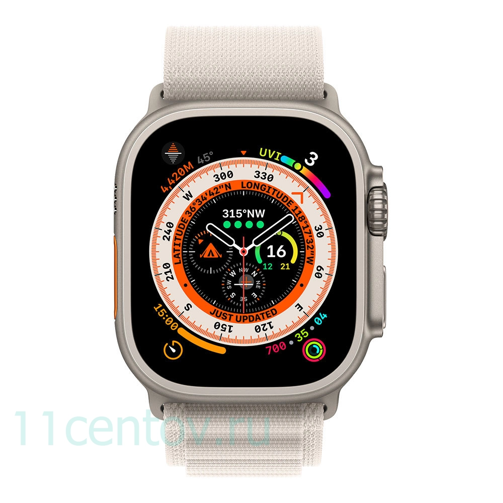 Картинка Apple Watch Ultra with Starlight Alpine Loop S от интернет-магазина электроники «11 Центов»