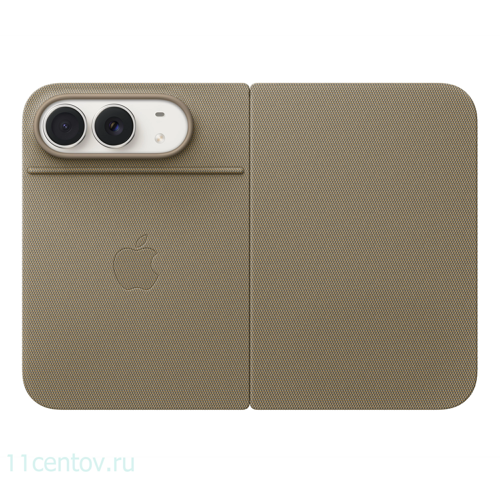 Картинка Чехол Folio with Kickstand iPhone Duo Серо-коричневый от интернет-магазина электроники «11 Центов»