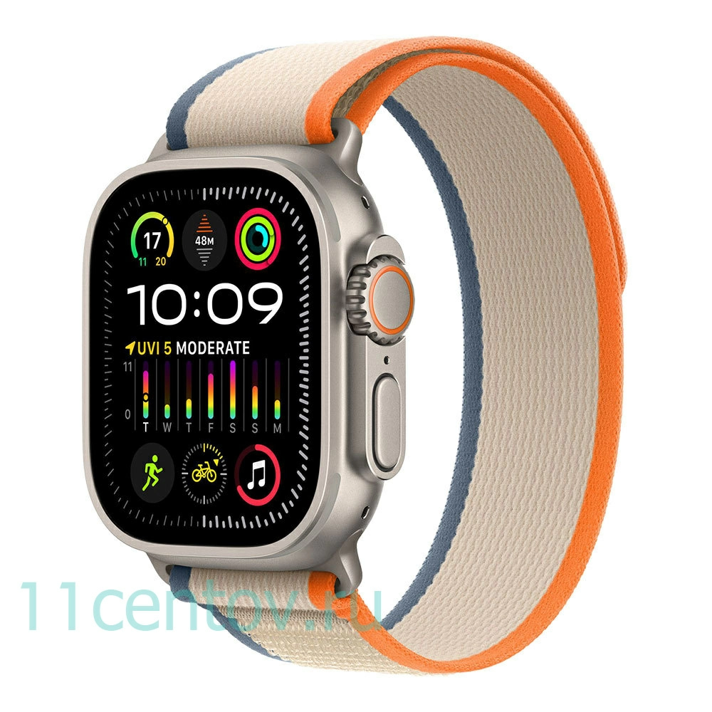 Картинка Apple Watch Ultra 2 with Orange/Biege Trial Loop S/M от интернет-магазина электроники «11 Центов»