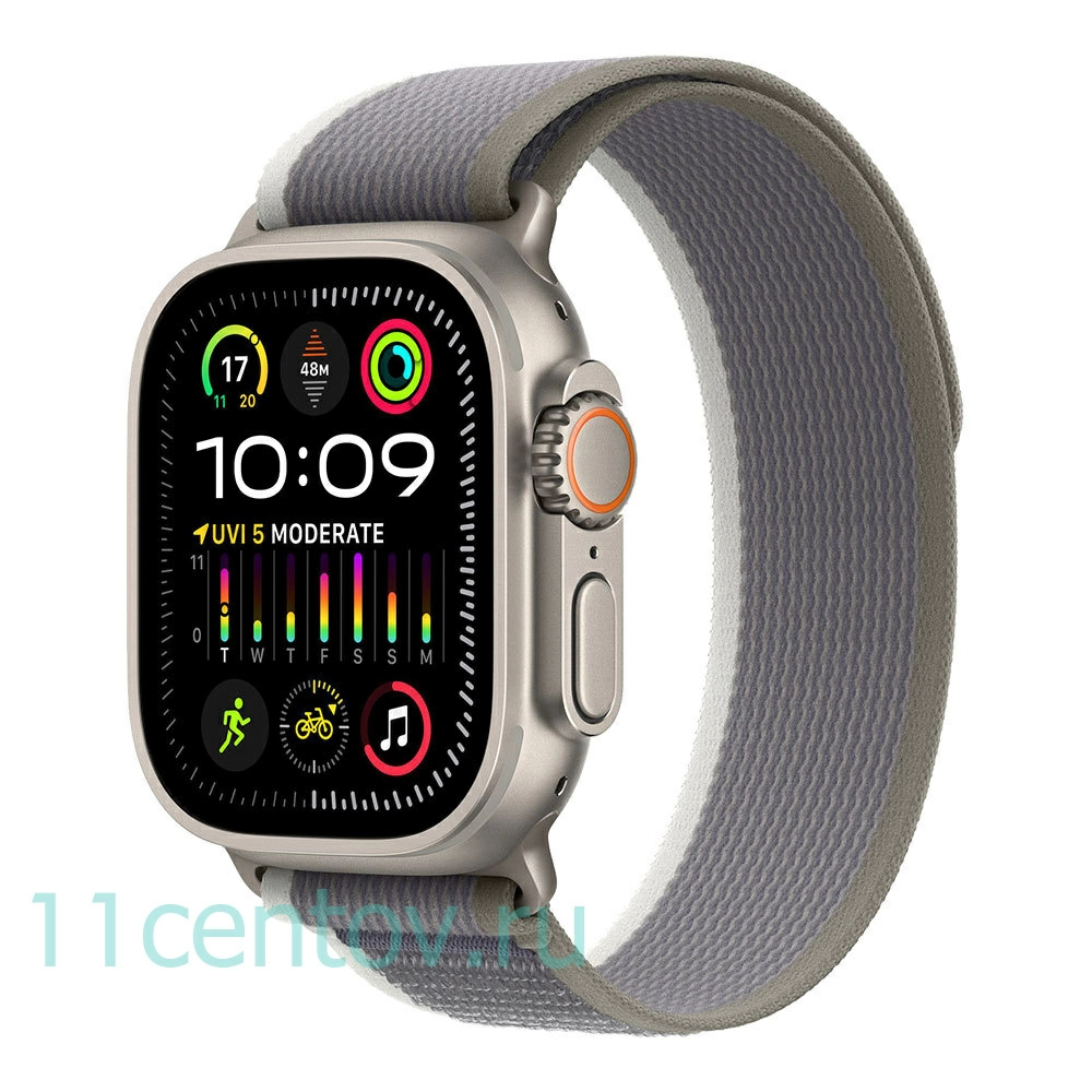 Картинка Apple Watch Ultra 2 with Green/Gray Trial Loop M/L от интернет-магазина электроники «11 Центов»