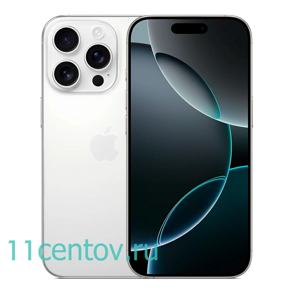 Картинка Apple iPhone 16 Pro 128Gb White Titanium SIM+eSIM от интернет-магазина электроники «11 Центов»