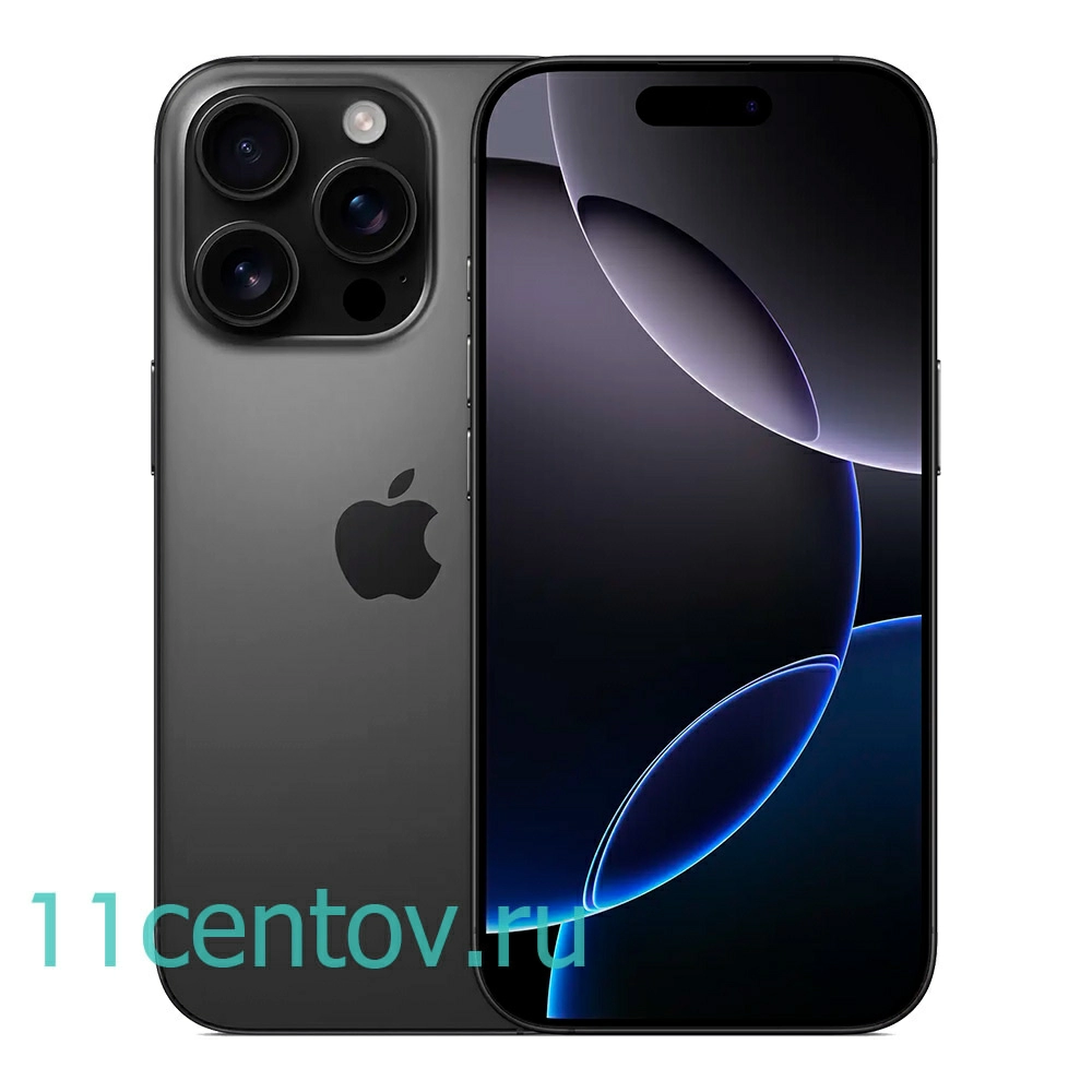 Картинка Apple iPhone 16 Pro 128Gb Black Titanium SIM+eSIM от интернет-магазина электроники «11 Центов»