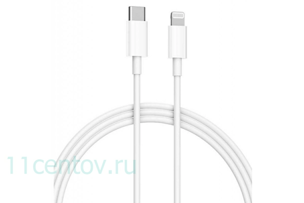 Картинка Кабель APPLE USB-C to Lightning Cable 1 m(MKOX2ZM/A) белый от интернет-магазина электроники «11 Центов»