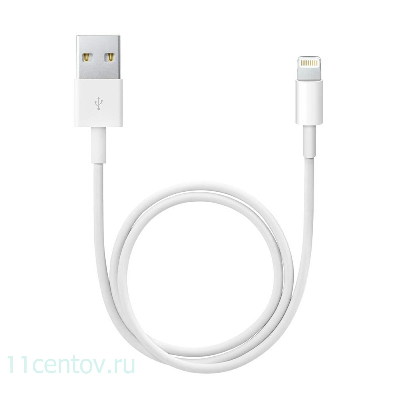 Картинка Кабель Apple Lightning to USB Cable 0.5 m (ME291) белого цвета от интернет-магазина электроники «11 Центов»