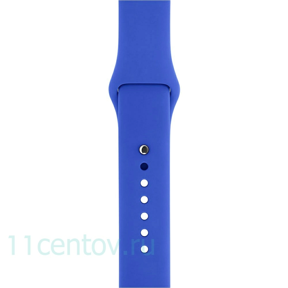 Картинка Силиконовый ремешек для Apple Watch 42 mm, цвет синий от интернет-магазина электроники «11 Центов»