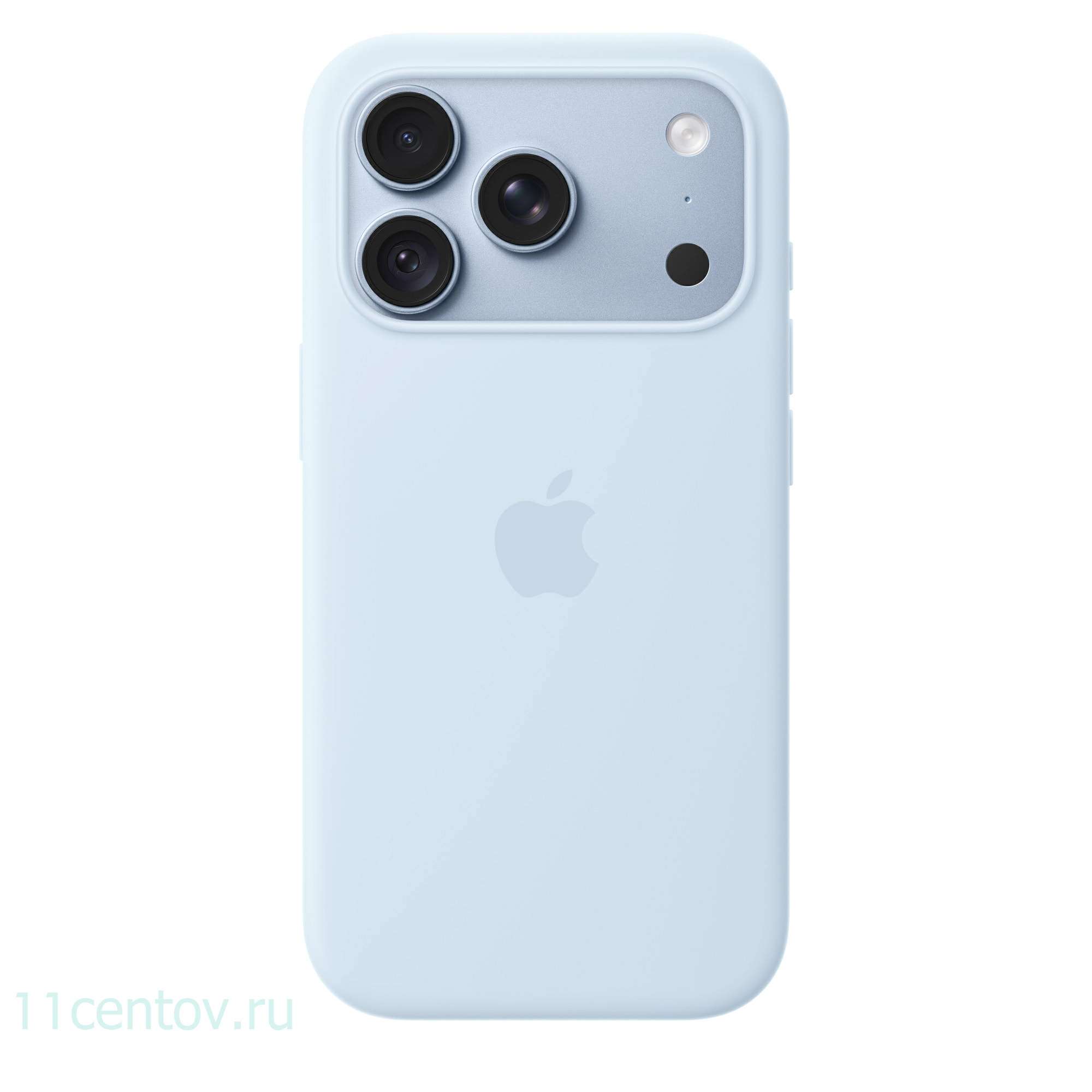 Картинка Силиконовый чехол для iPhone 18 Pro Голубой от интернет-магазина электроники «11 Центов»