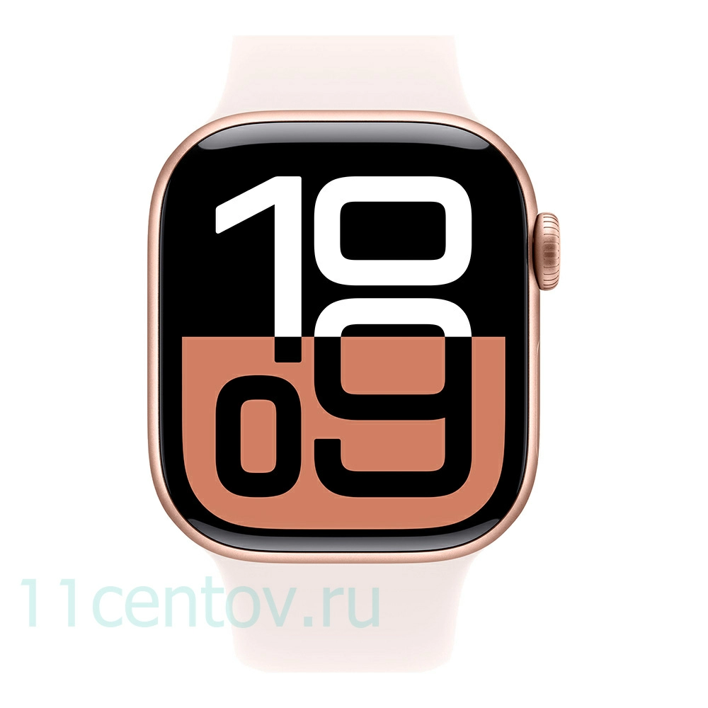 Картинка Apple Watch Series 10 GPS 42mm Rose Gold Aluminum Case with Light Blush Sport Band S/M от интернет-магазина электроники «11 Центов»