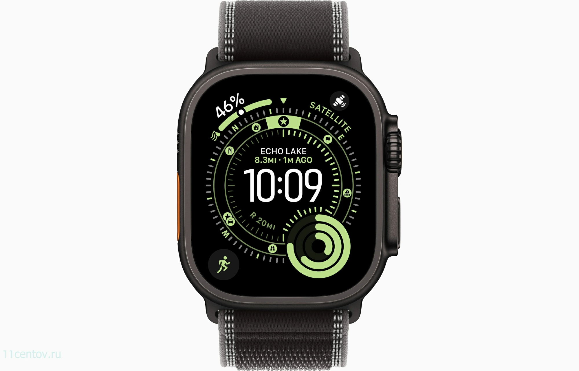 Картинка Apple Watch Ultra 3 Black Titanium Case with Trail Loop Black/Charcoal S/M от интернет-магазина электроники «11 Центов»