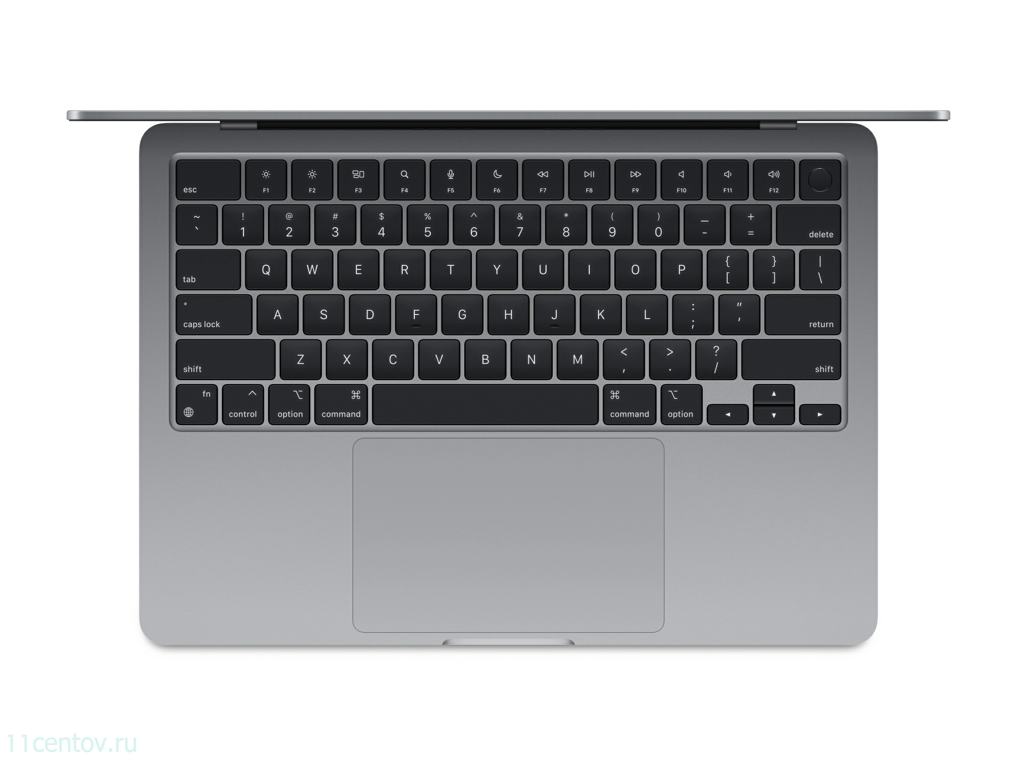 Картинка Apple MacBook Air 13" (2024) M3 8-CPU, 8-GPU, 8 Гб, 256 Гб Space Gray (MRXN3) от интернет-магазина электроники «11 Центов»