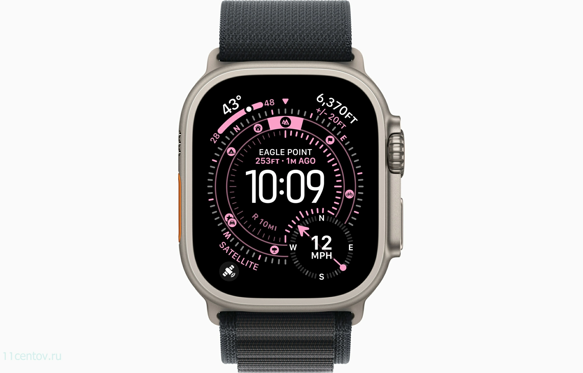Картинка Apple Watch Ultra 3 Natural Titanium Case with Alpine Loop Black L от интернет-магазина электроники «11 Центов»