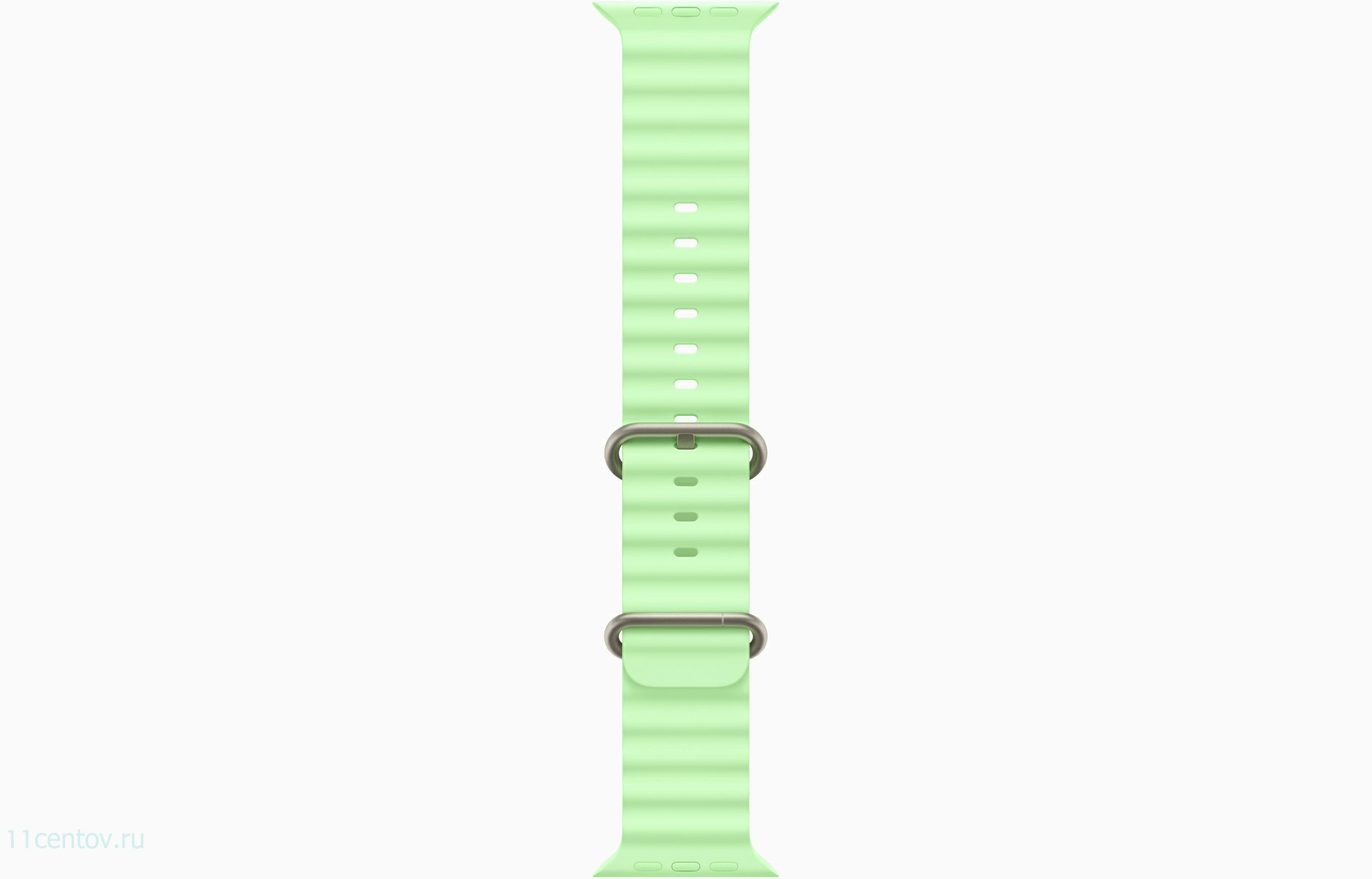 Картинка Apple Watch Ultra 3 Natural Titanium Case with Ocean Band Neon Green от интернет-магазина электроники «11 Центов»