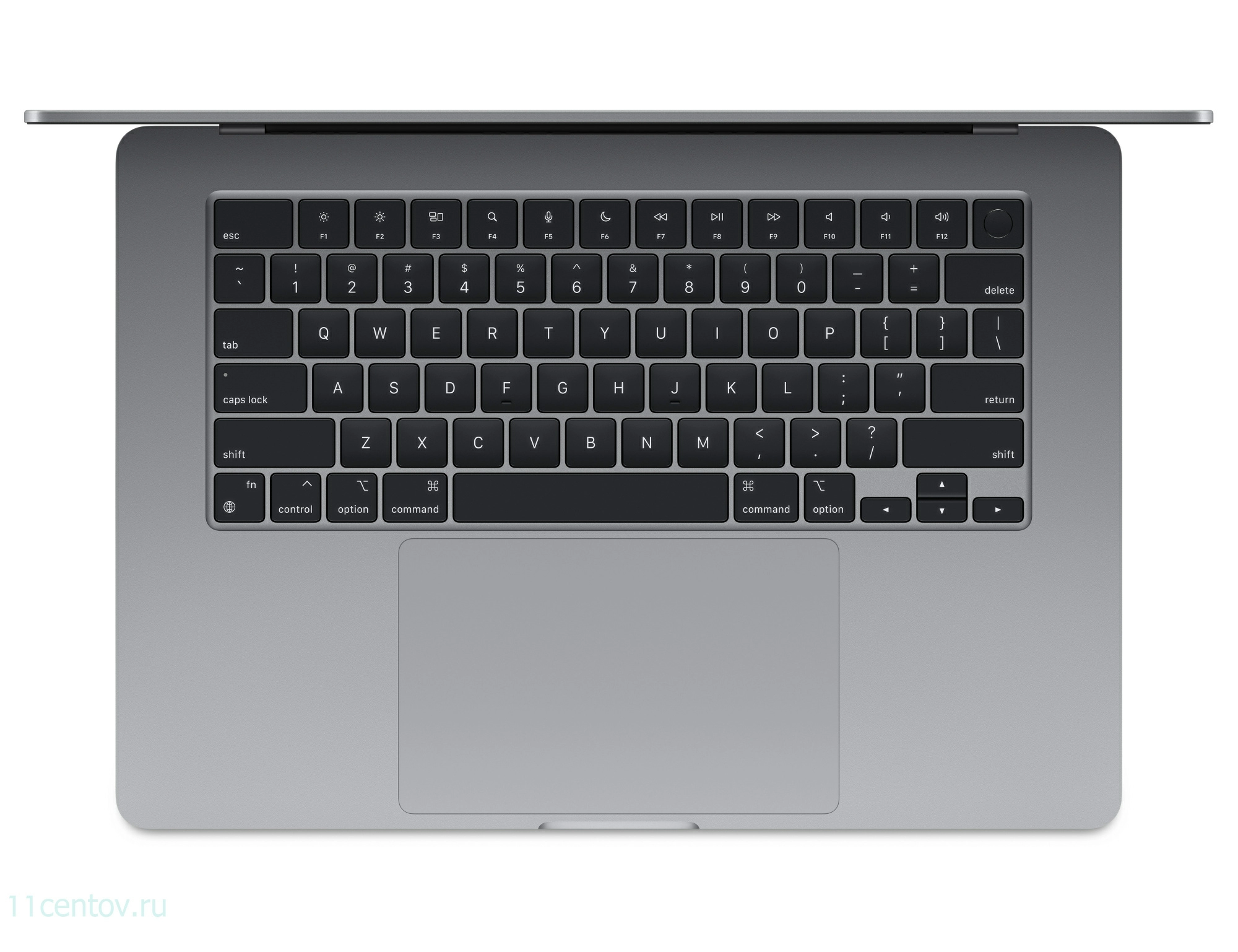 Картинка Apple MacBook Air 15" (2024) M3 8-CPU, 10-GPU, 8Gb, 512Gb Space Gray (MRYN3) от интернет-магазина электроники «11 Центов»