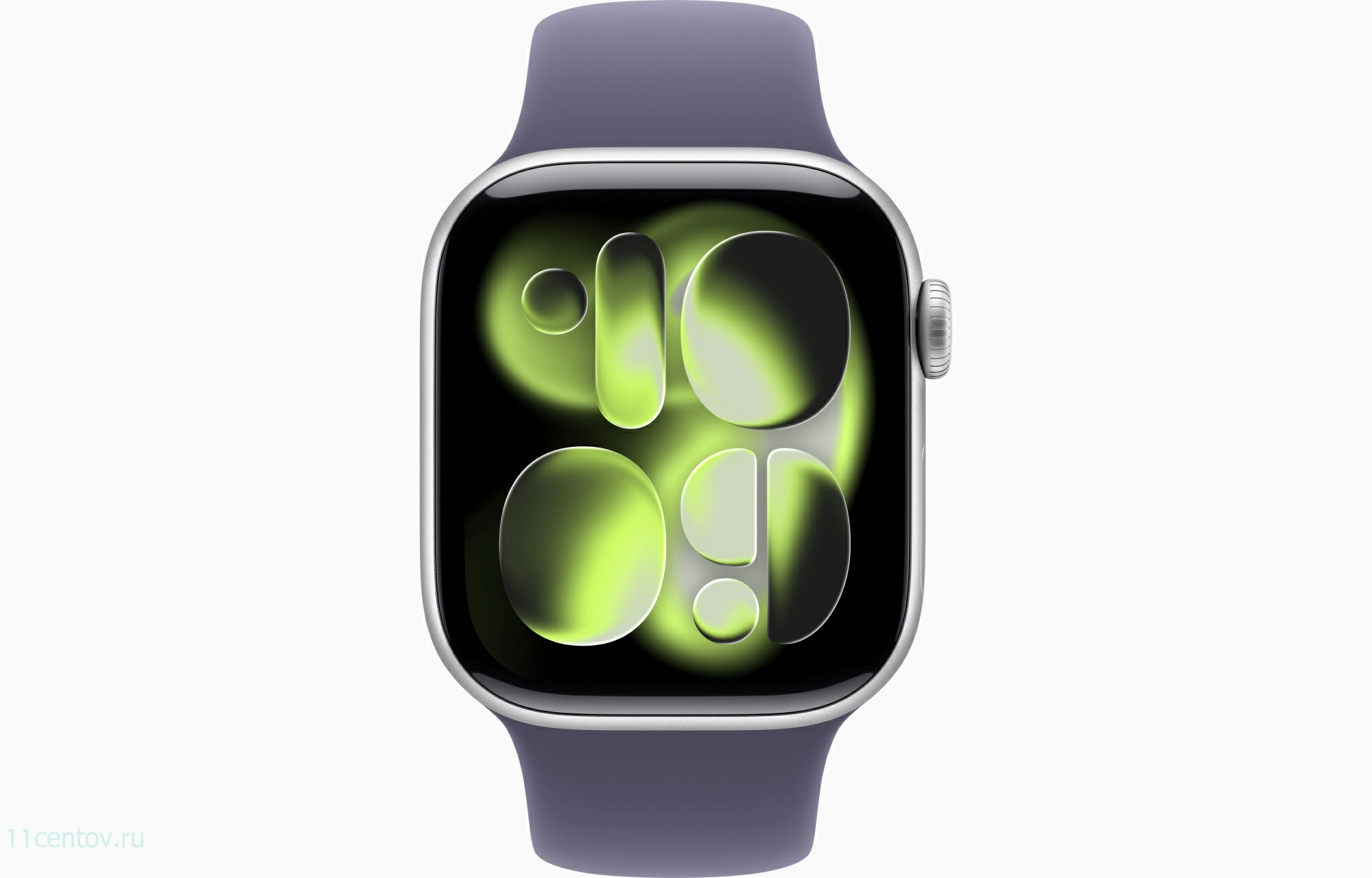 Картинка Apple Watch Series 11 GPS 42mm Silver Aluminum Case with Purple Fog Sport Band S/M от интернет-магазина электроники «11 Центов»