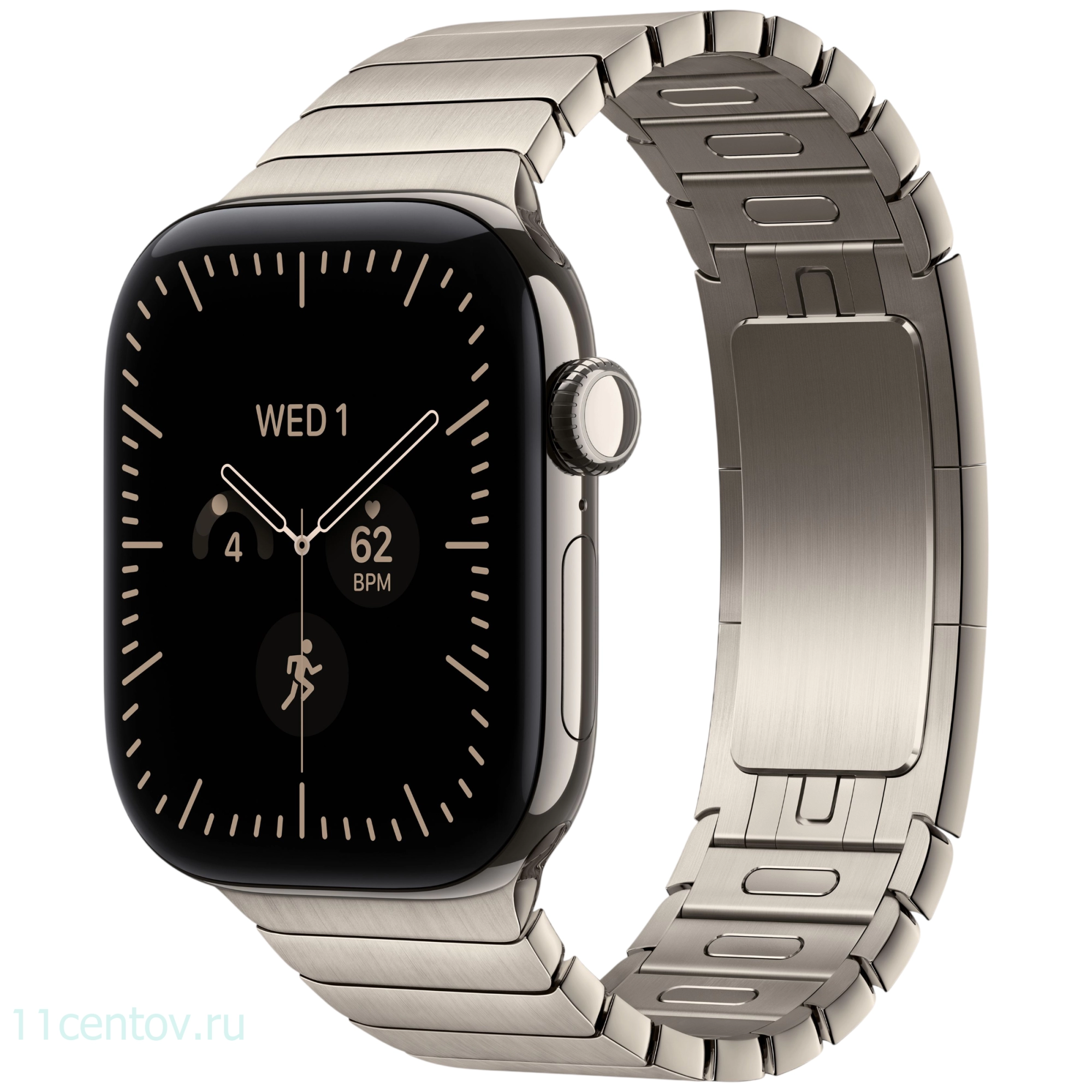 Картинка Apple Watch Series 12 GPS 42mm Natural Titanium Case with Natural Link Bracelet M/L от интернет-магазина электроники «11 Центов»