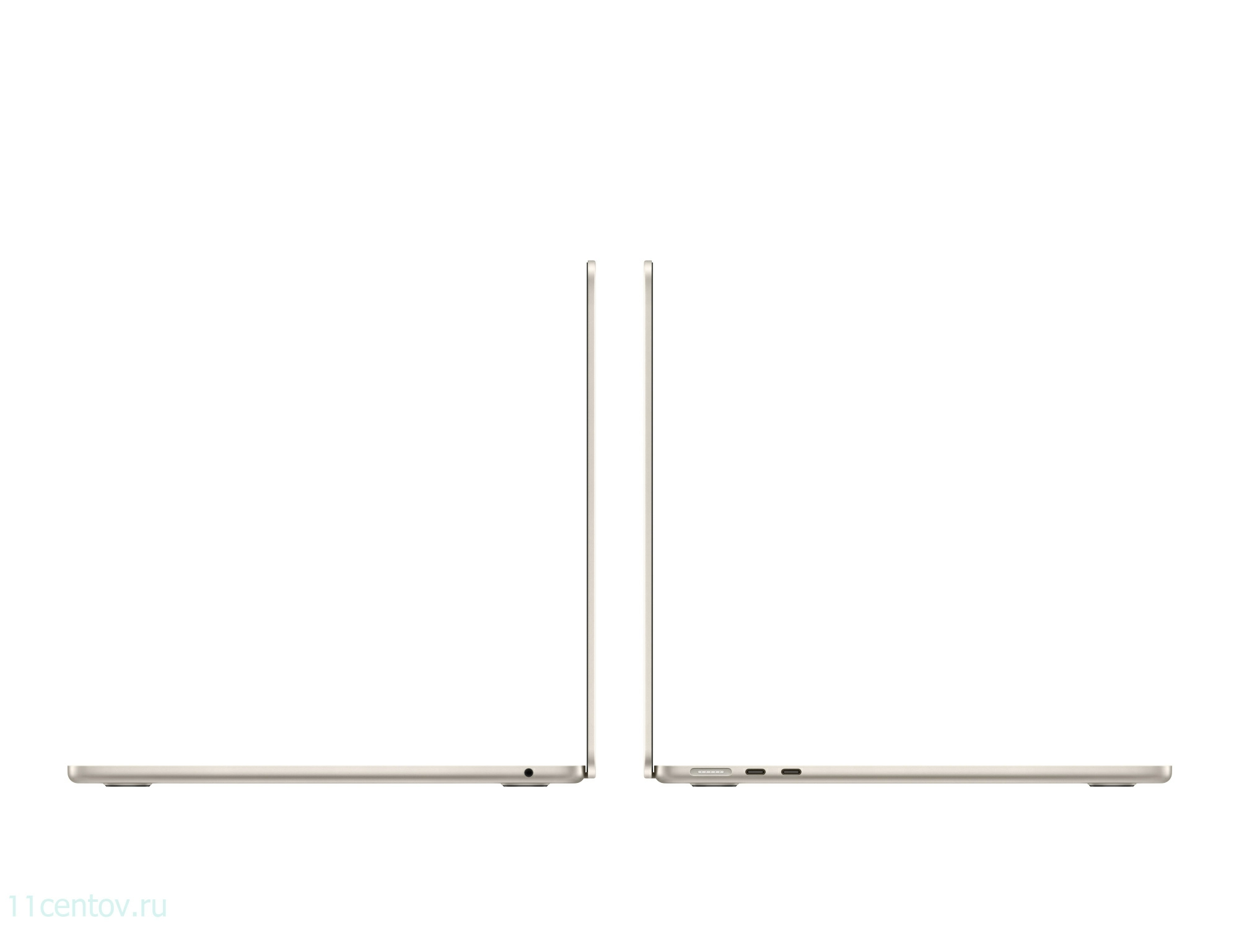 Картинка Apple MacBook Air 13" (2024) M3 8-CPU, 8-GPU, 8 Гб, 256 Гб Starlight (MRXT3) от интернет-магазина электроники «11 Центов»
