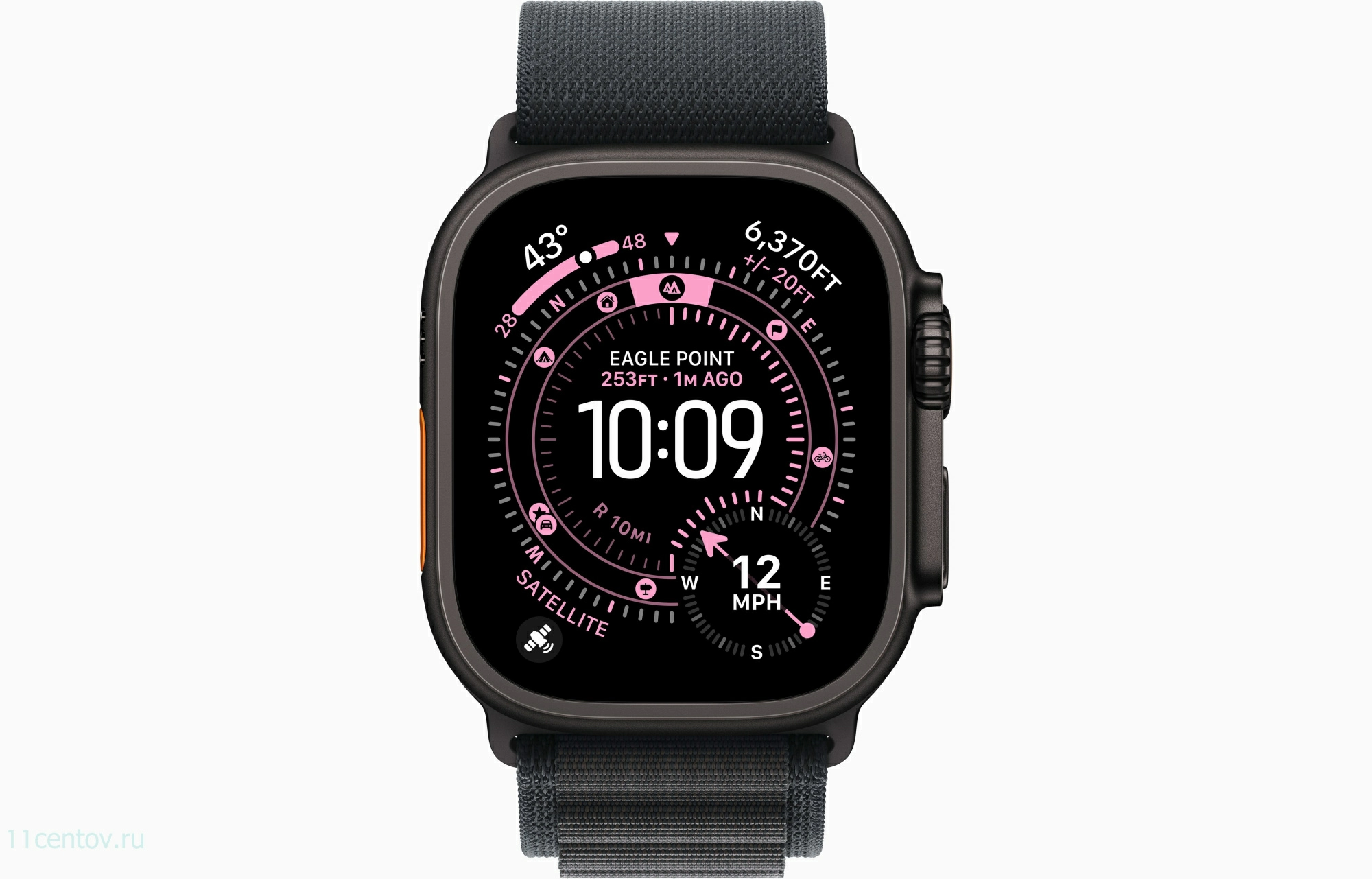 Картинка Apple Watch Ultra 3 Black Titanium Case with Alpine Loop Black L от интернет-магазина электроники «11 Центов»