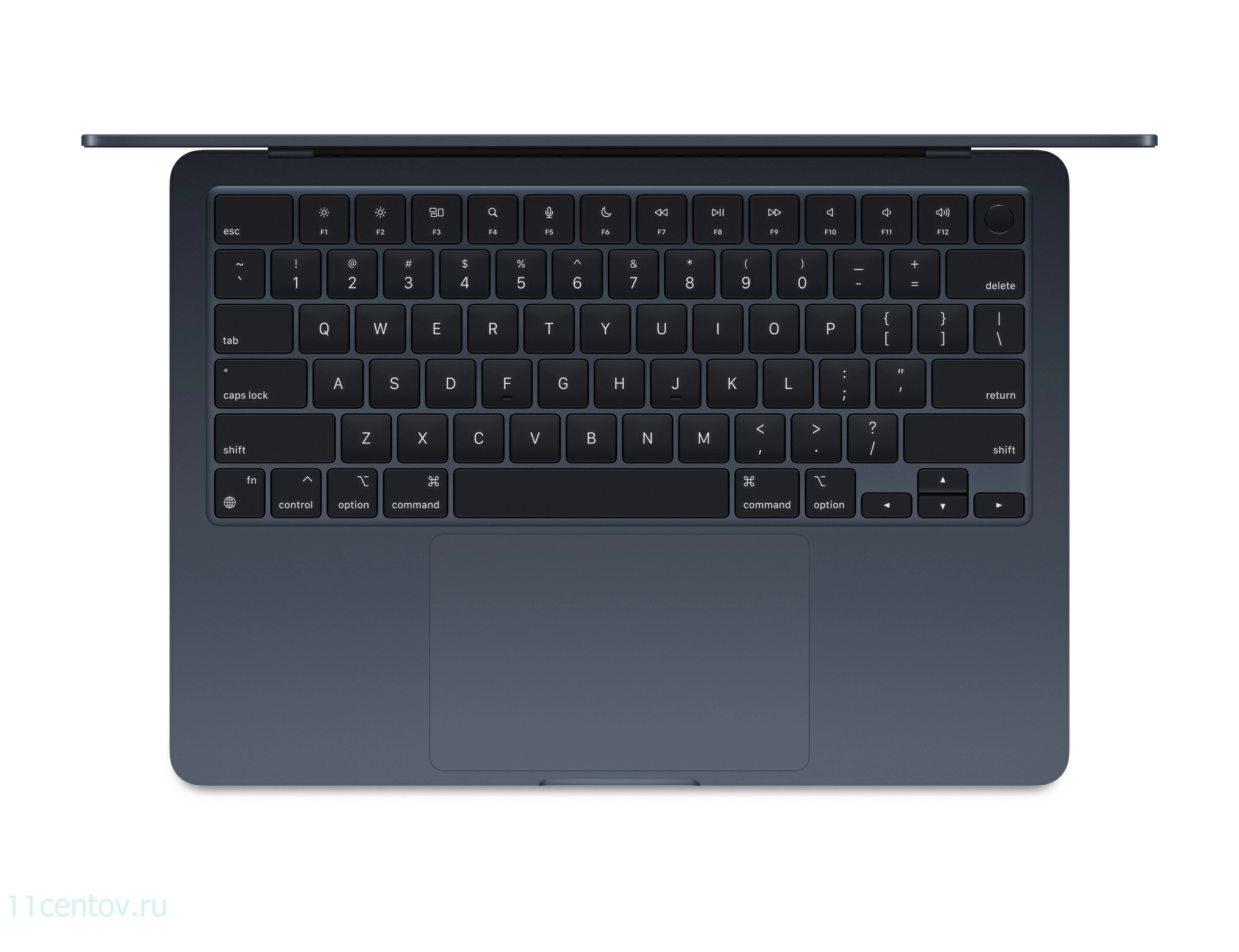 Картинка Apple MacBook Air 13" (2024) M3 8-CPU, 10-GPU, 16Gb, 512Gb Midnight (MXCV3) от интернет-магазина электроники «11 Центов»