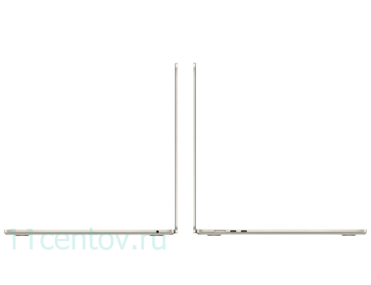 Картинка Apple MacBook Air 15" (2025) M4 10-CPU, 10-GPU, 16 Gb, 256 Gb Starlight MW1J3 от интернет-магазина электроники «11 Центов»
