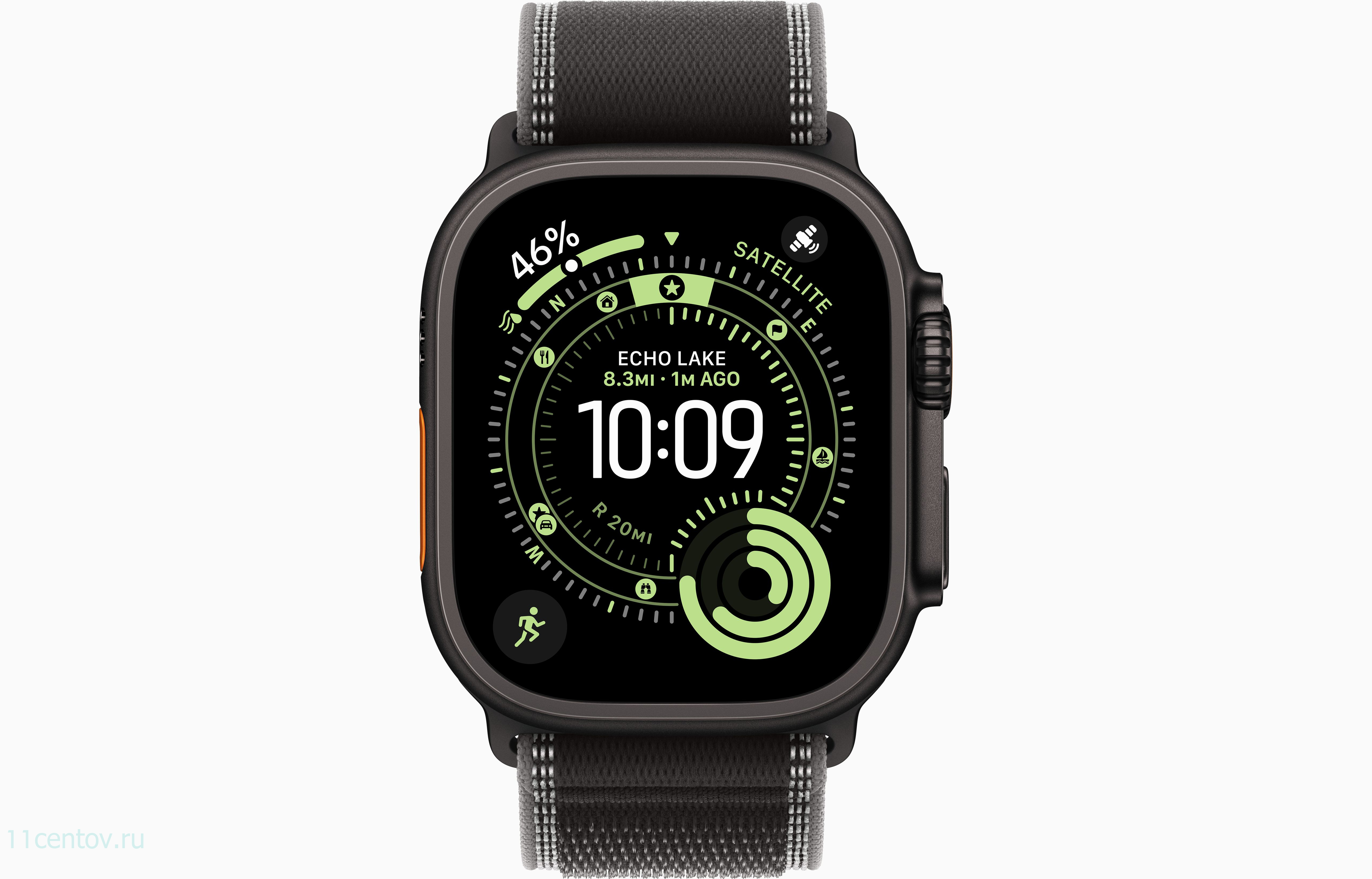 Картинка Apple Watch Ultra 3 Black Titanium Case with Trail Loop Black/Charcoal S/M от интернет-магазина электроники «11 Центов»