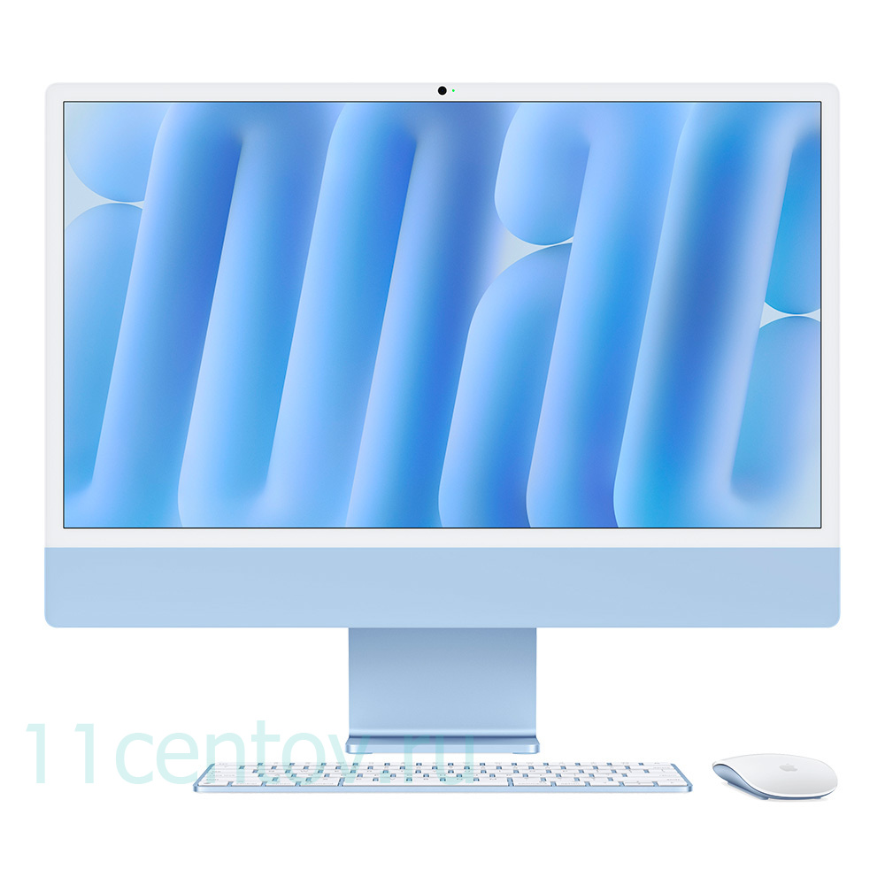 Картинка Apple iMac 24 (2024) M4, 8C CPU, 8C GPU, 16 Gb, 256 Gb SSD Blue от интернет-магазина электроники «11 Центов»