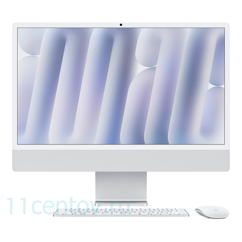 Картинка Apple iMac 24 (2024) M4, 8C CPU, 8C GPU, 16 Gb, 256 Gb SSD Silver от интернет-магазина электроники «11 Центов»