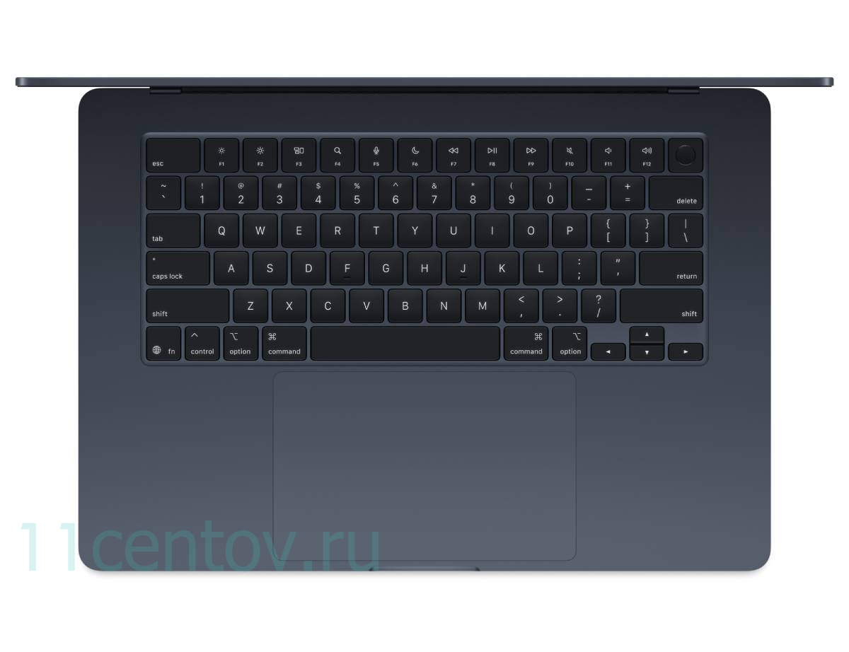 Картинка Apple MacBook Air 15" (2025) M4 10-CPU, 10-GPU, 16 Gb, 256 Gb Midnight MW1L3 от интернет-магазина электроники «11 Центов»