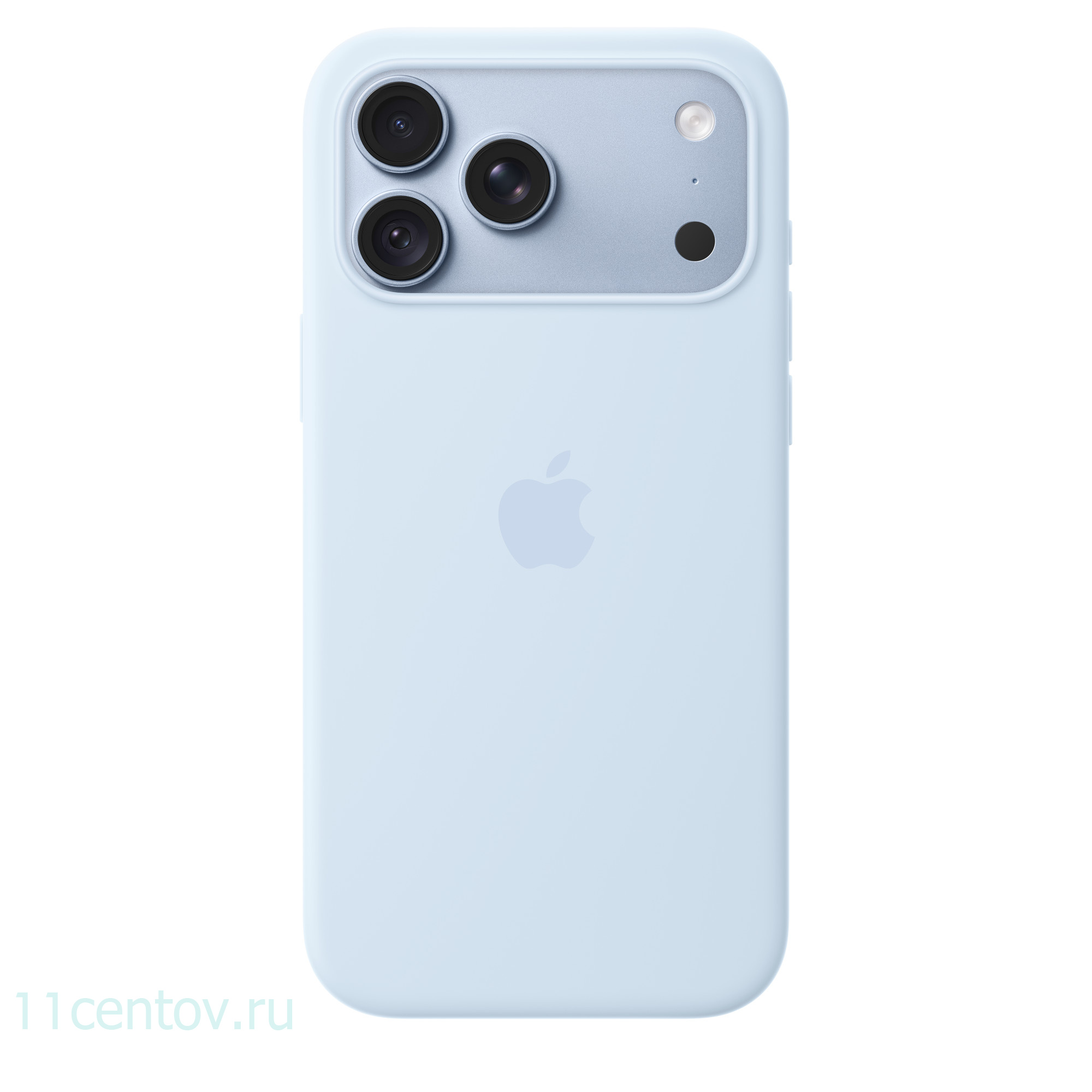 Картинка Силиконовый чехол для iPhone 18 Pro Max Голубой от интернет-магазина электроники «11 Центов»