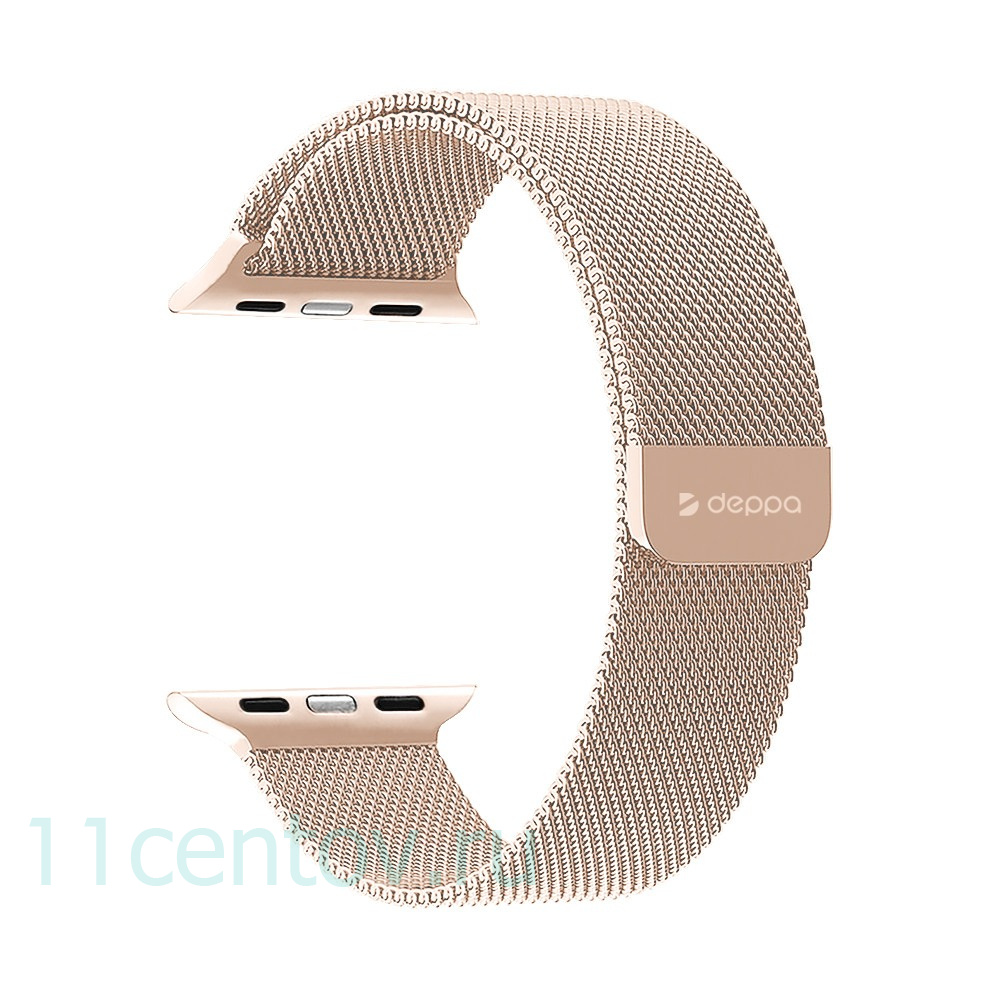 Картинка Ремешок Deppa Band Mesh для Apple Watch 42/44 mm, золотой от интернет-магазина электроники «11 Центов»
