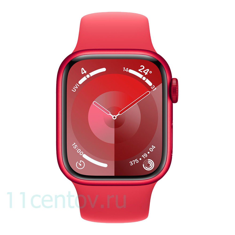 Картинка Apple Watch Series 9 GPS 45mm Product Red Aluminum Case with Sport Band M/L от интернет-магазина электроники «11 Центов»