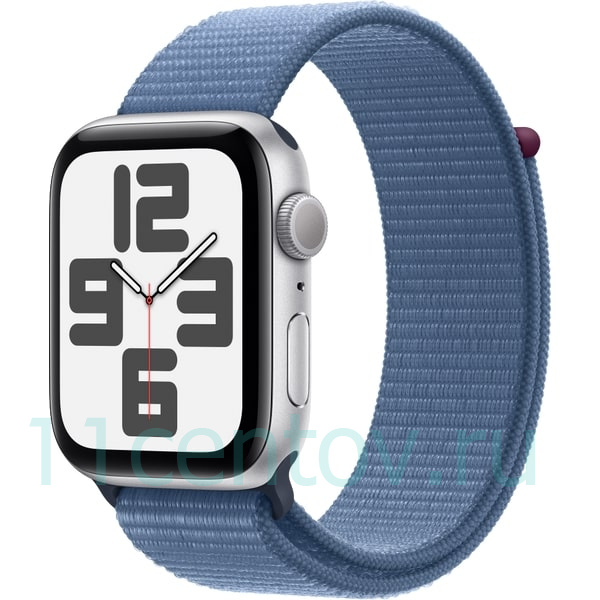 Картинка Apple Watch SE 2023 GPS 44mm Silver Aluminium Sport Loop от интернет-магазина электроники «11 Центов»