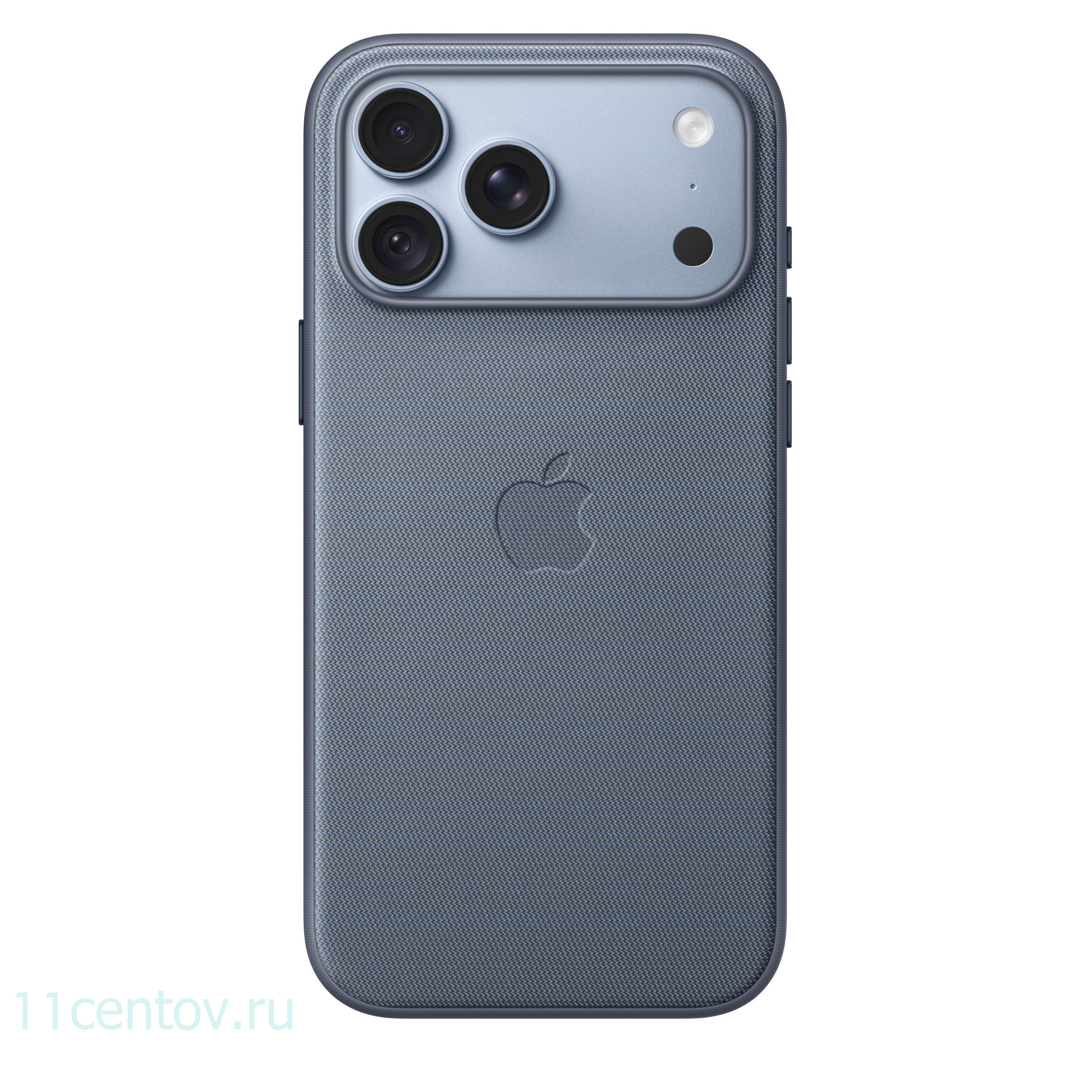 Картинка Чехол TechWoven для iPhone 18 Pro Max Шамбре синий от интернет-магазина электроники «11 Центов»