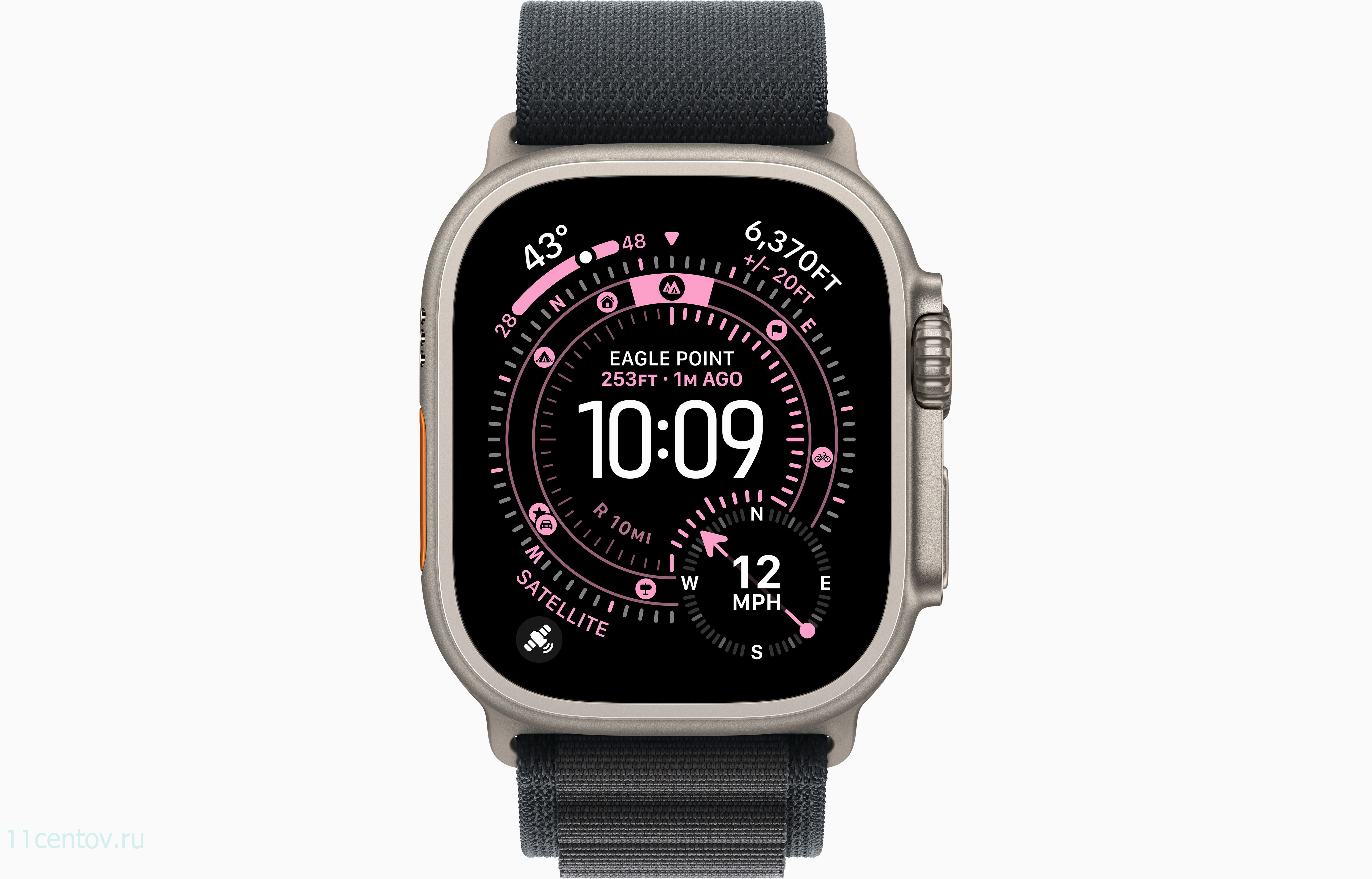 Картинка Apple Watch Ultra 3 Natural Titanium Case with Alpine Loop Black L от интернет-магазина электроники «11 Центов»