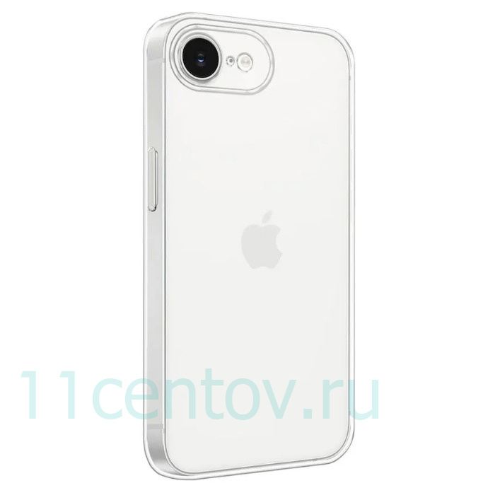 Картинка Силиконовый чехол HOCO для iPhone 17e (прозрачный) от интернет-магазина электроники «11 Центов»