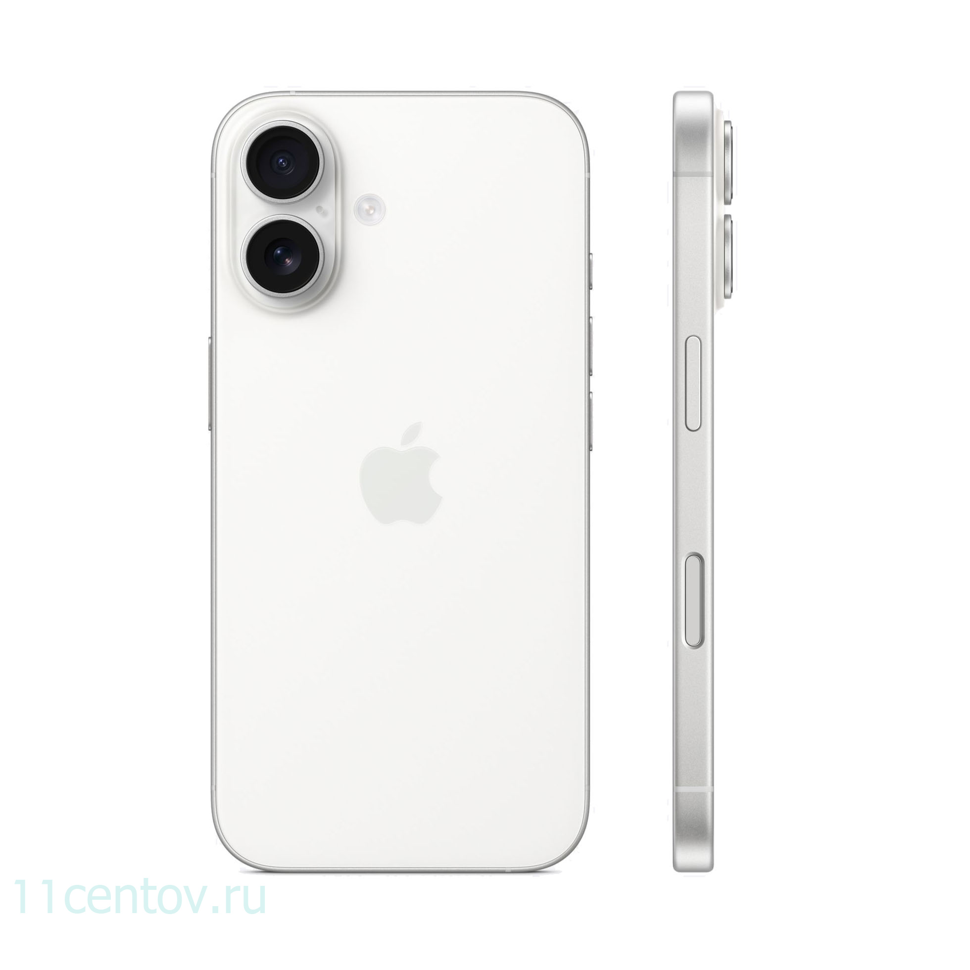 Картинка Apple iPhone 16 128GB White SIM+eSIM от интернет-магазина электроники «11 Центов»