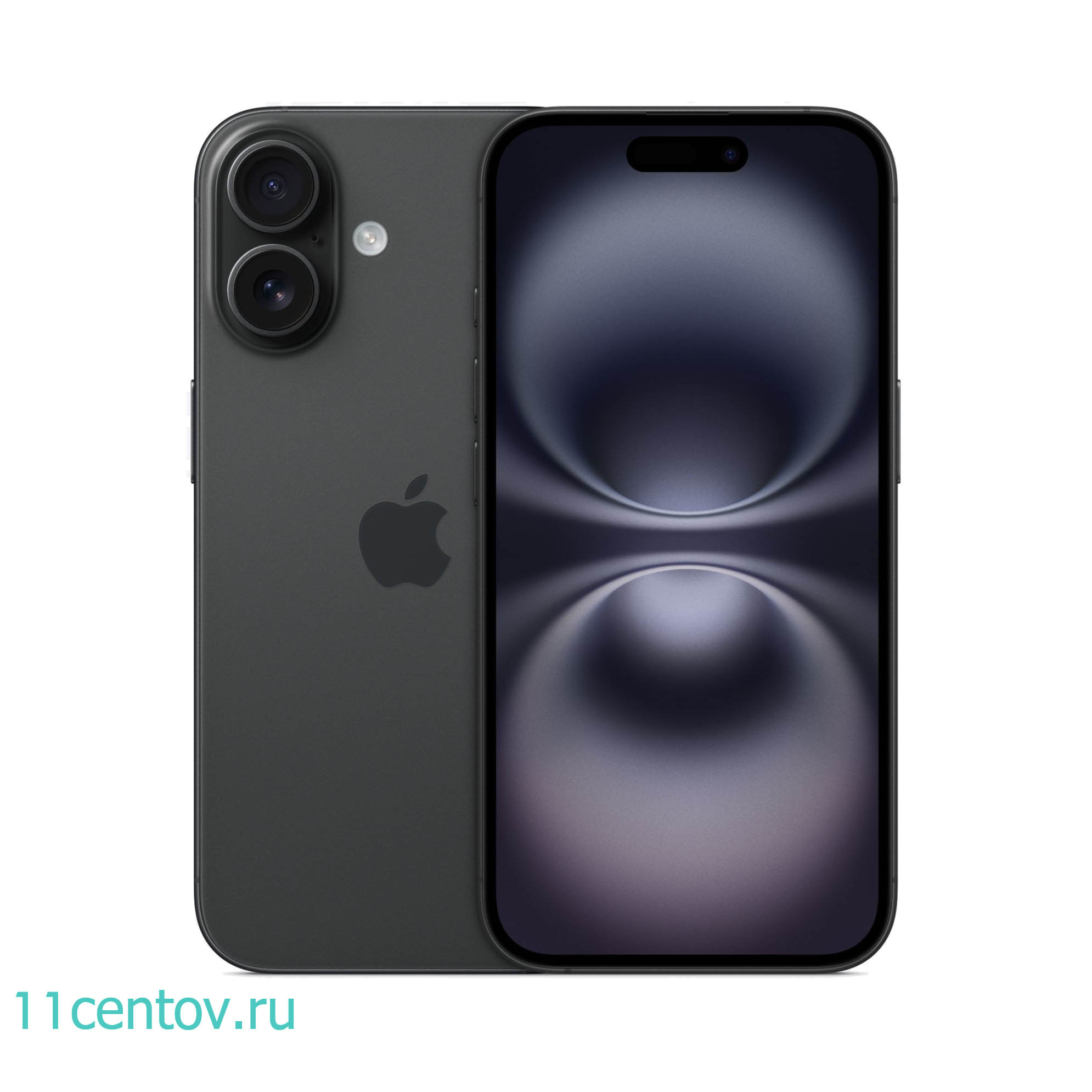 Картинка Apple iPhone 16 128GB Black SIM+eSIM от интернет-магазина электроники «11 Центов»