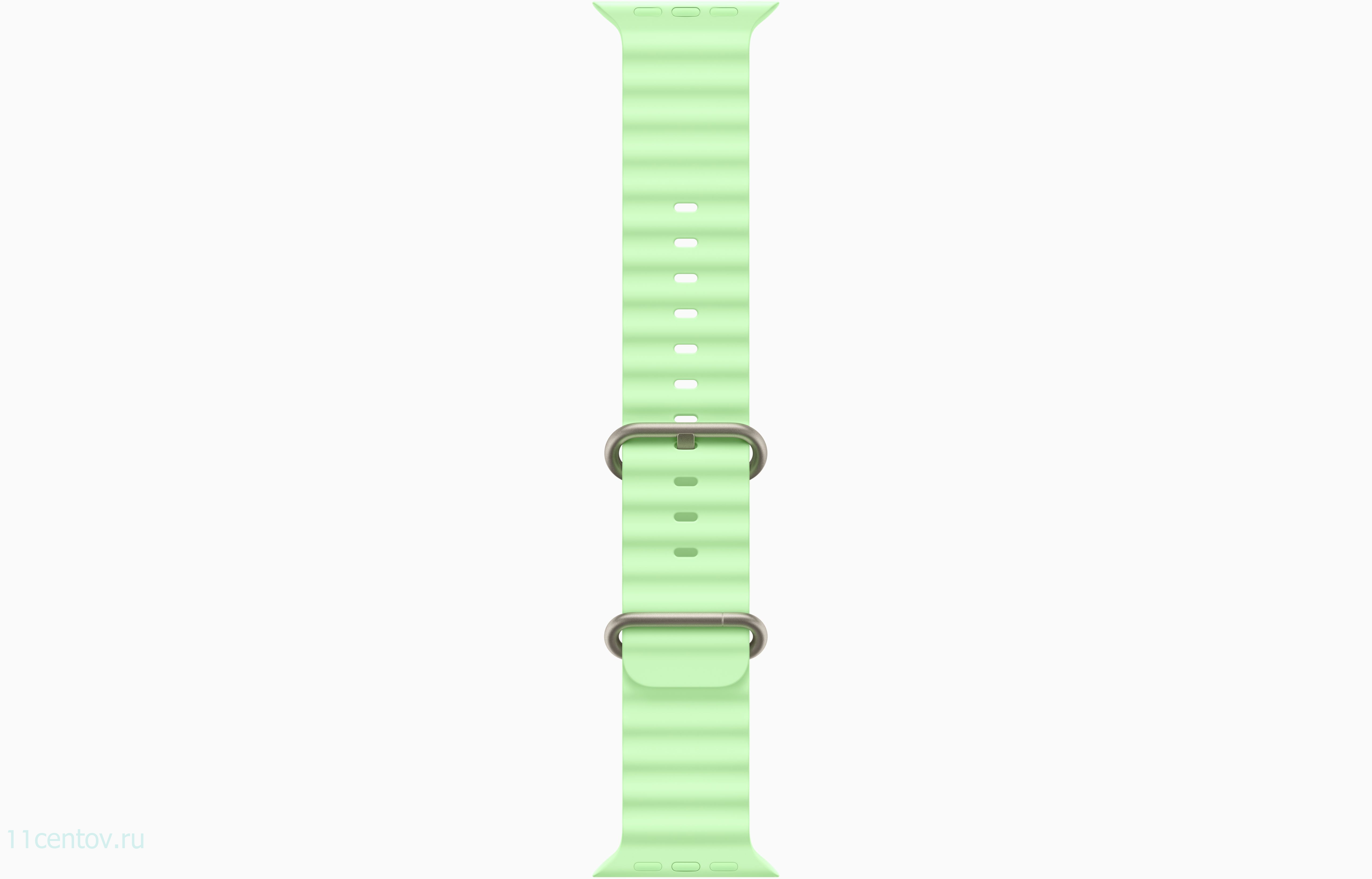 Картинка Apple Watch Ultra 3 Natural Titanium Case with Ocean Band Neon Green от интернет-магазина электроники «11 Центов»