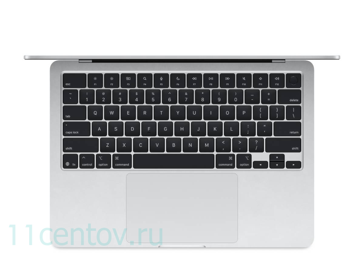 Картинка Apple MacBook Air 13" (2025) M4 10-CPU, 8-GPU, 16 Gb, 256 Gb Silver MW0W3 от интернет-магазина электроники «11 Центов»