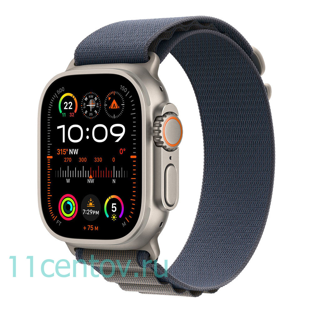 Картинка Apple Watch Ultra 2 with Blue Alpine Loop L от интернет-магазина электроники «11 Центов»