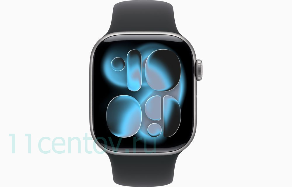 Картинка Apple Watch Series 11 GPS 46mm Space Gray Aluminum Case with Black Sport Band S/M от интернет-магазина электроники «11 Центов»