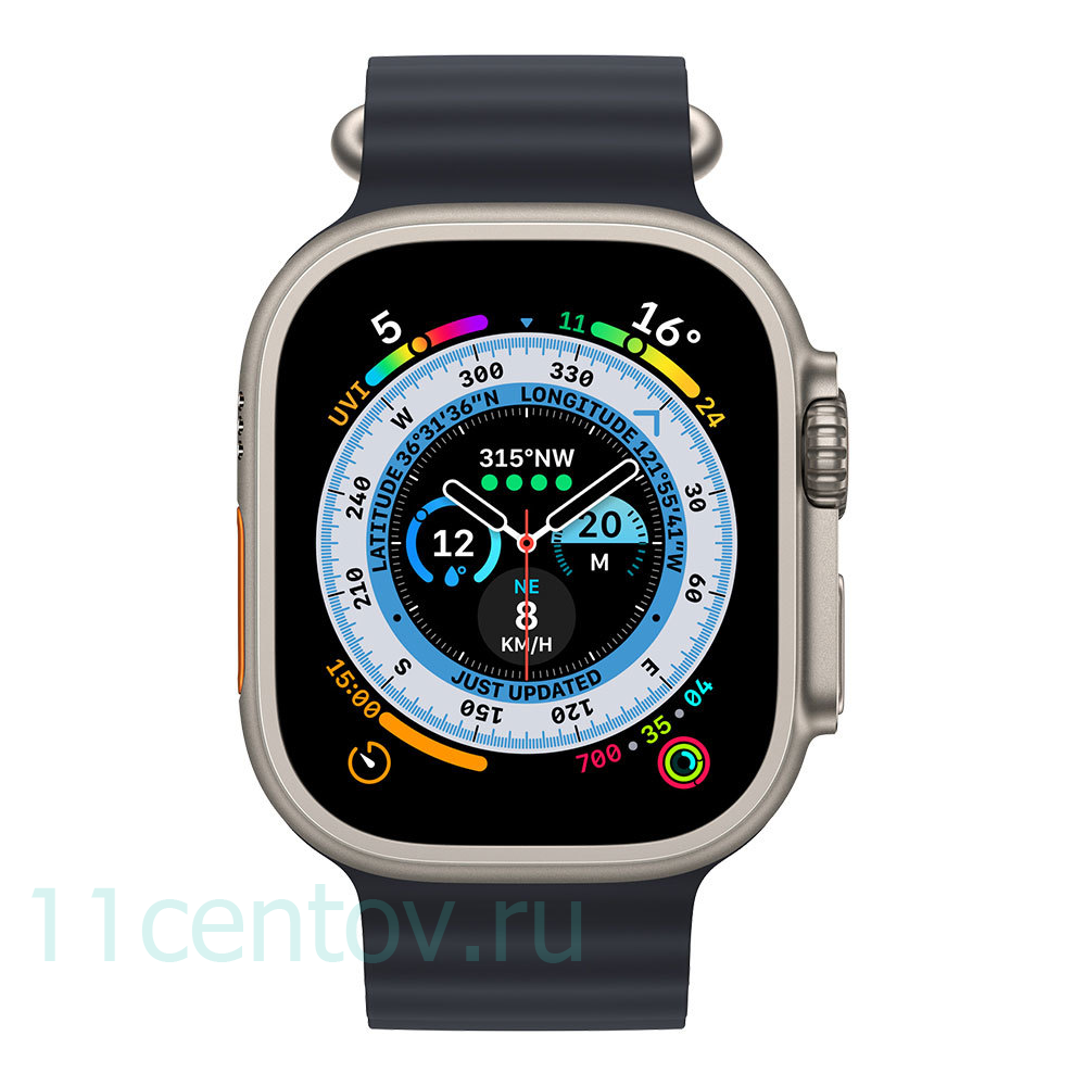Картинка Apple Watch Ultra with Midnight Ocean Band от интернет-магазина электроники «11 Центов»