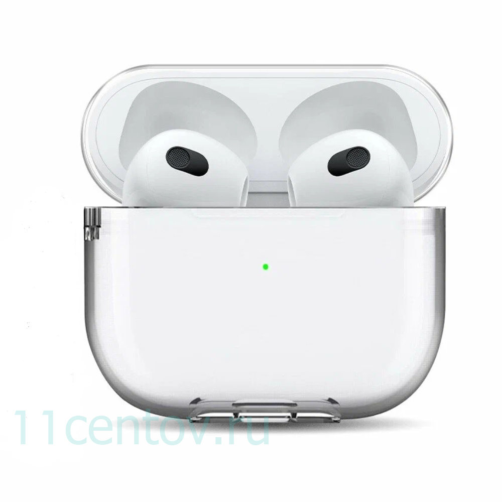 Картинка Чехол для Apple Airpods 3 прозрачный от интернет-магазина электроники «11 Центов»