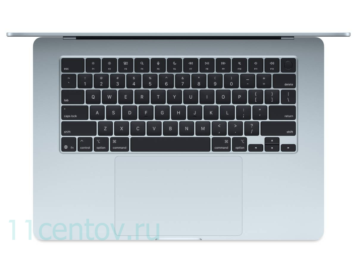 Картинка Apple MacBook Air 15" (2025) M4 10-CPU, 10-GPU, 16 Gb, 256 Gb Sky Blue MC7A4 от интернет-магазина электроники «11 Центов»