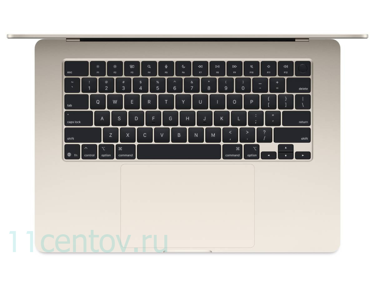 Картинка Apple MacBook Air 15" (2025) M4 10-CPU, 10-GPU, 16 Gb, 256 Gb Starlight MW1J3 от интернет-магазина электроники «11 Центов»