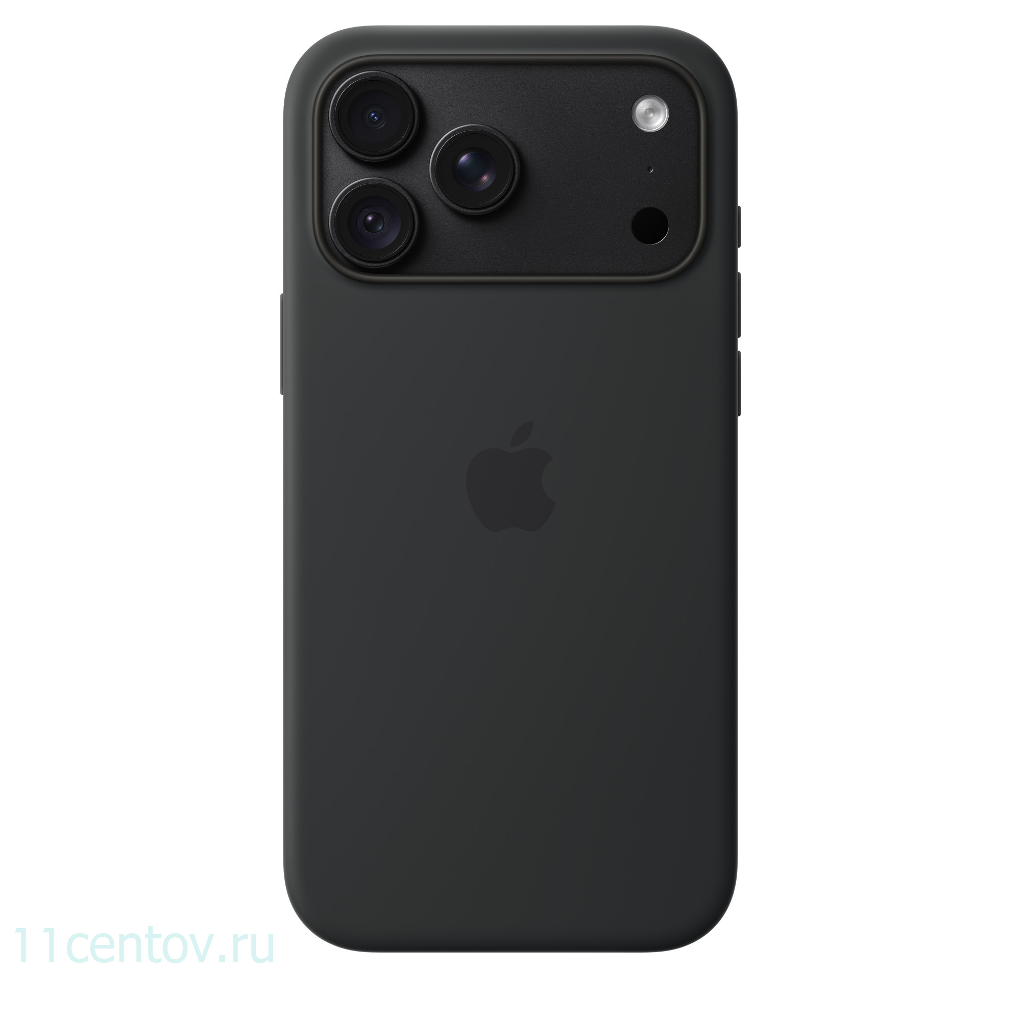 Картинка Силиконовый чехол для iPhone 18 Pro Max Черный от интернет-магазина электроники «11 Центов»