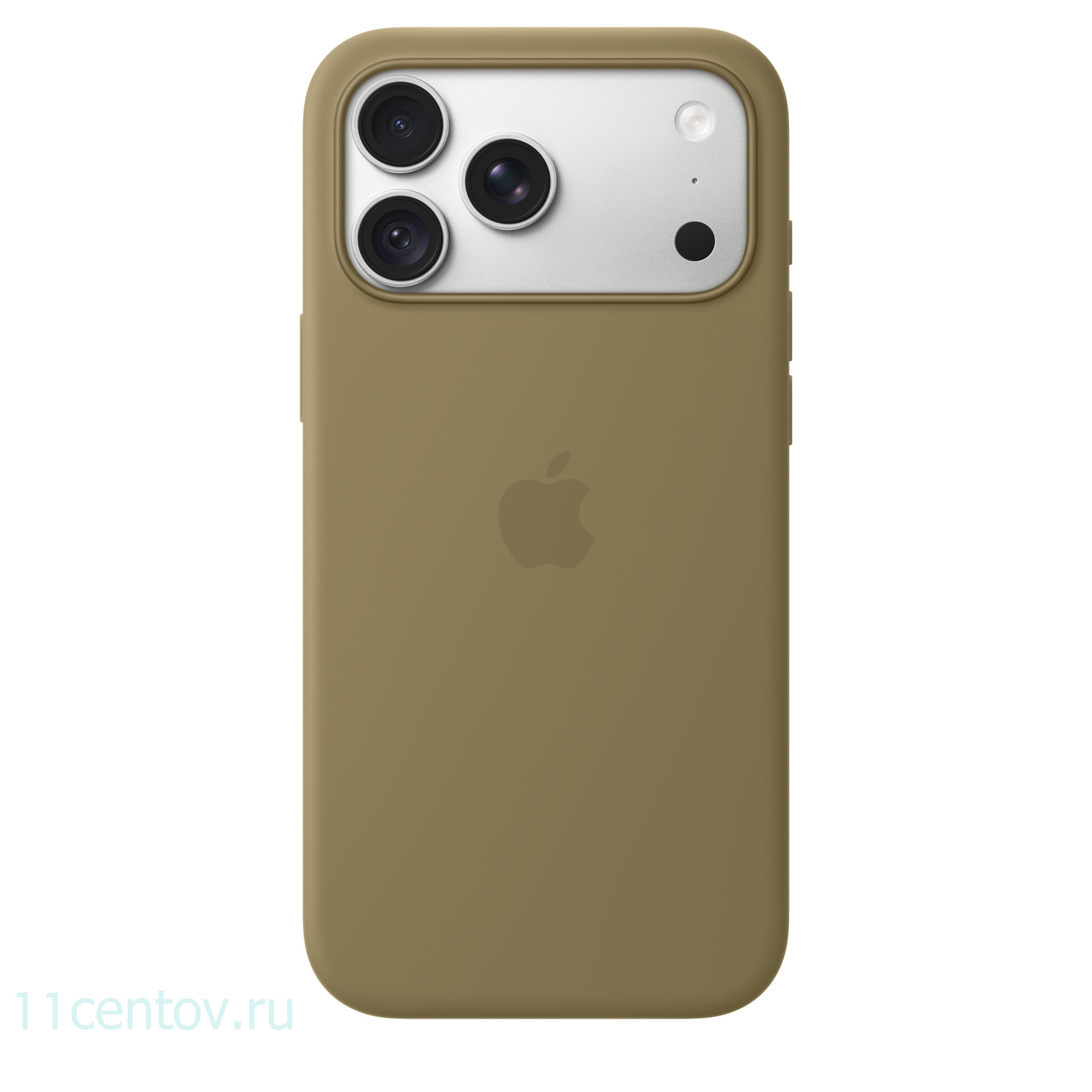 Картинка Силиконовый чехол для iPhone 18 Pro Max Оливковый от интернет-магазина электроники «11 Центов»