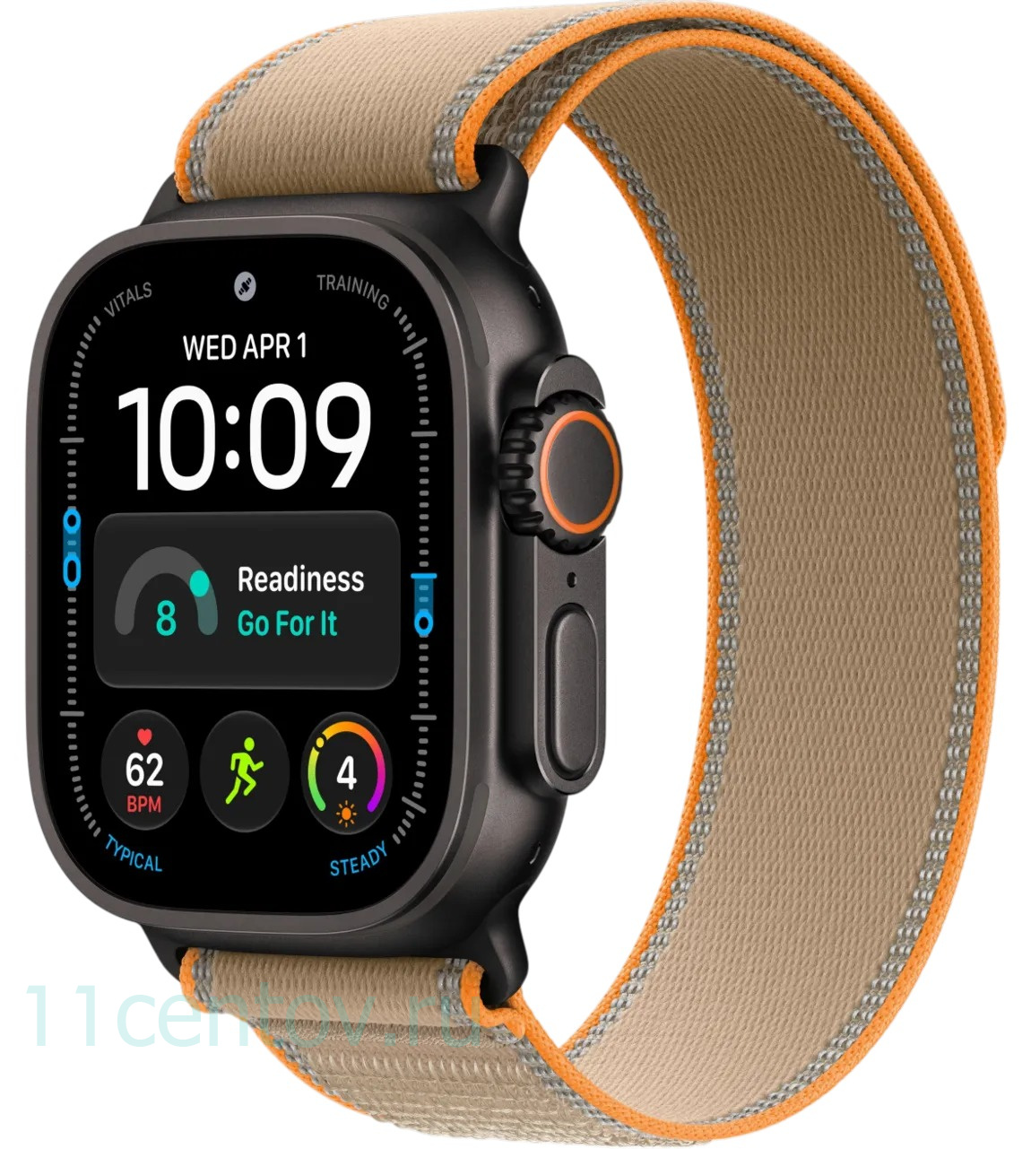 Картинка Apple Watch Ultra 4 Black Titanium Case with Sand Trail Loop S/M от интернет-магазина электроники «11 Центов»