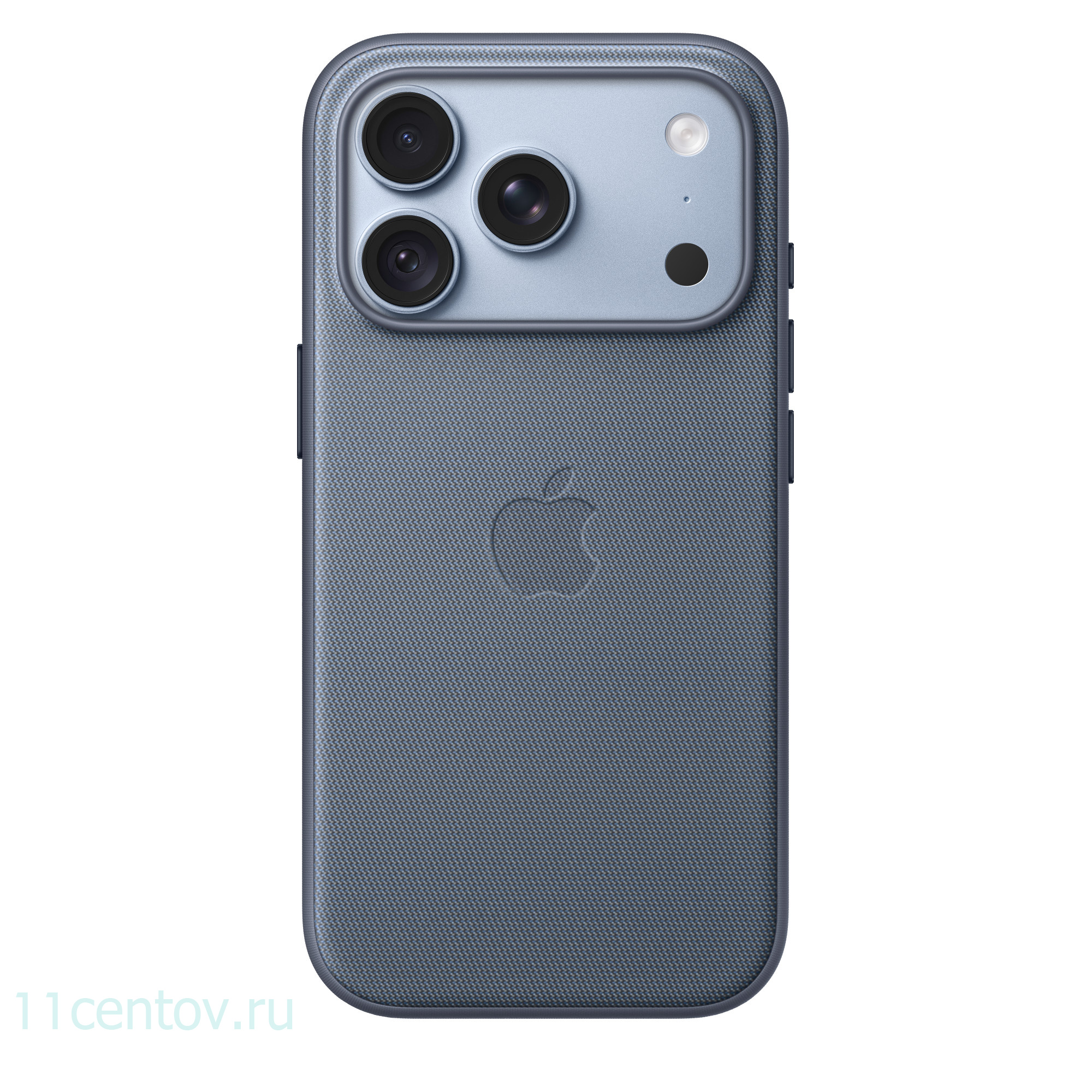 Картинка Чехол TechWoven для iPhone 18 Pro Шамбре синий от интернет-магазина электроники «11 Центов»