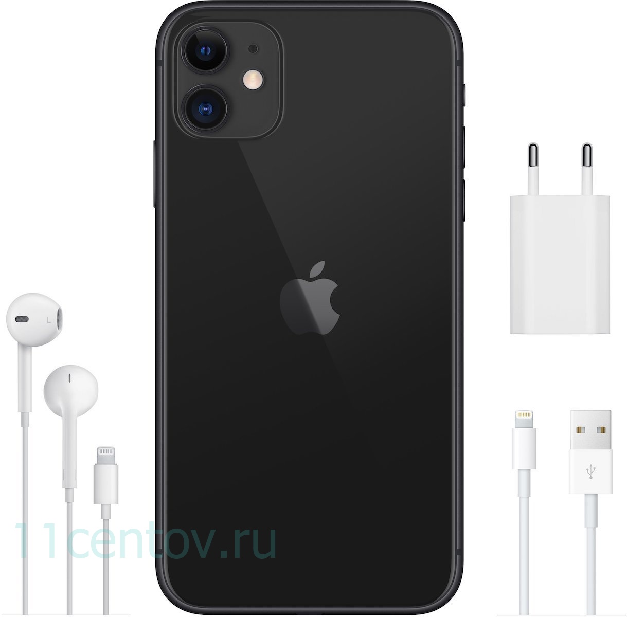 Картинка Apple iPhone 11 64gb Чёрный, Модель A2221 от интернет-магазина электроники «11 Центов»